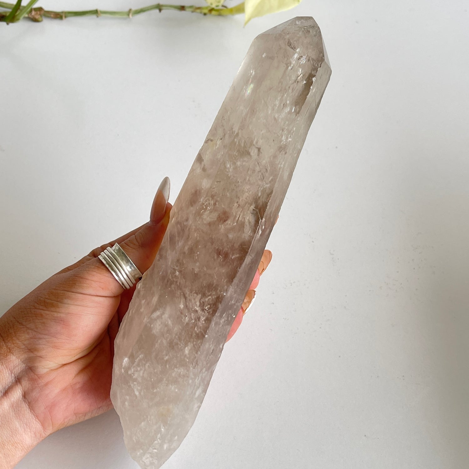 Smoky Quartz Lemurian Point  614g