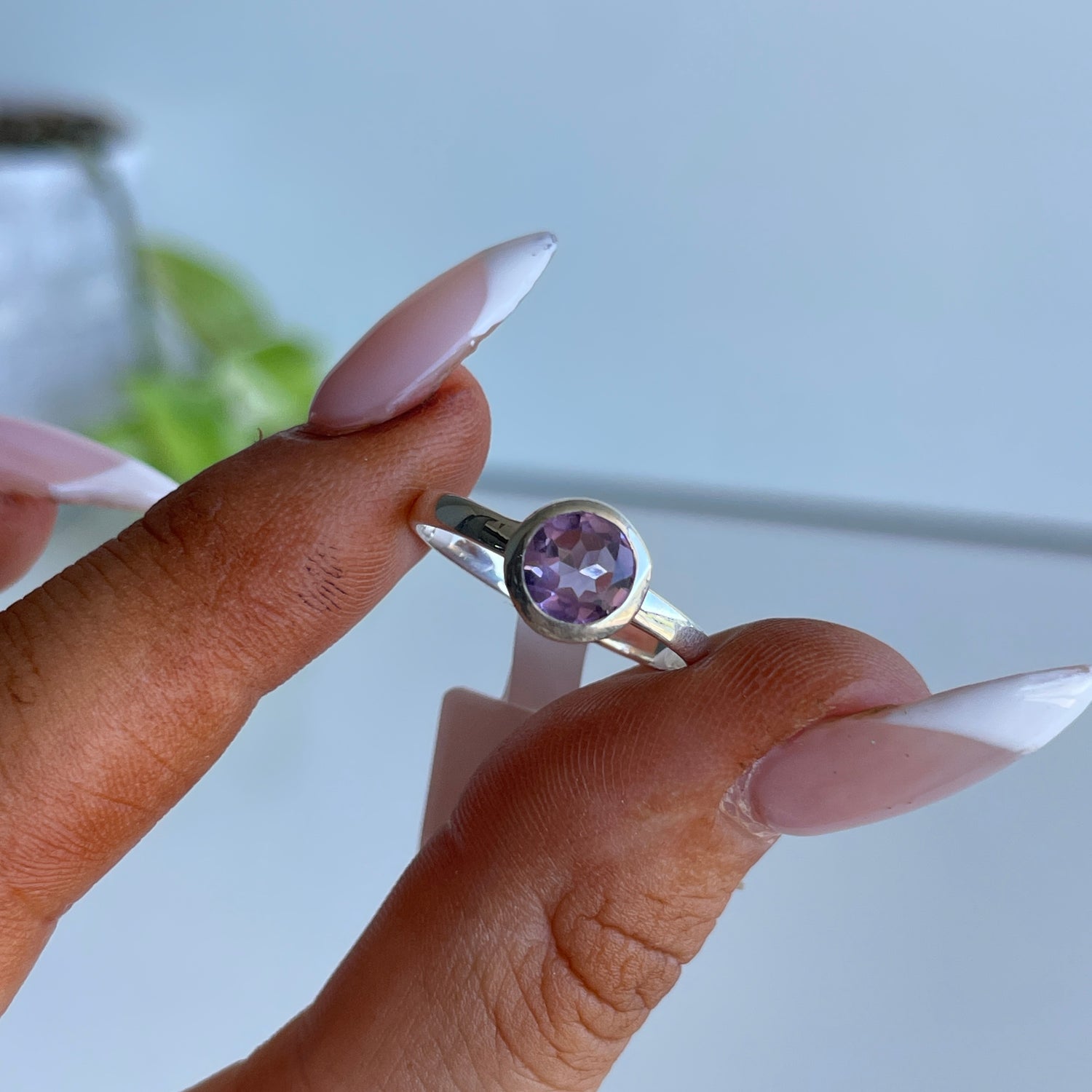 Amethyst Round Ring R4861