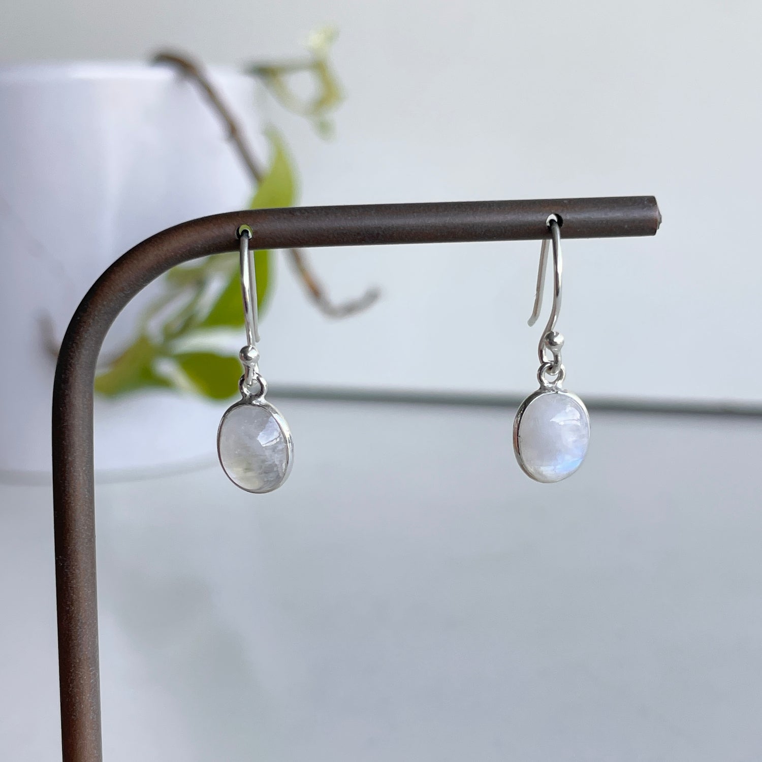 Moonstone Oval Earrings