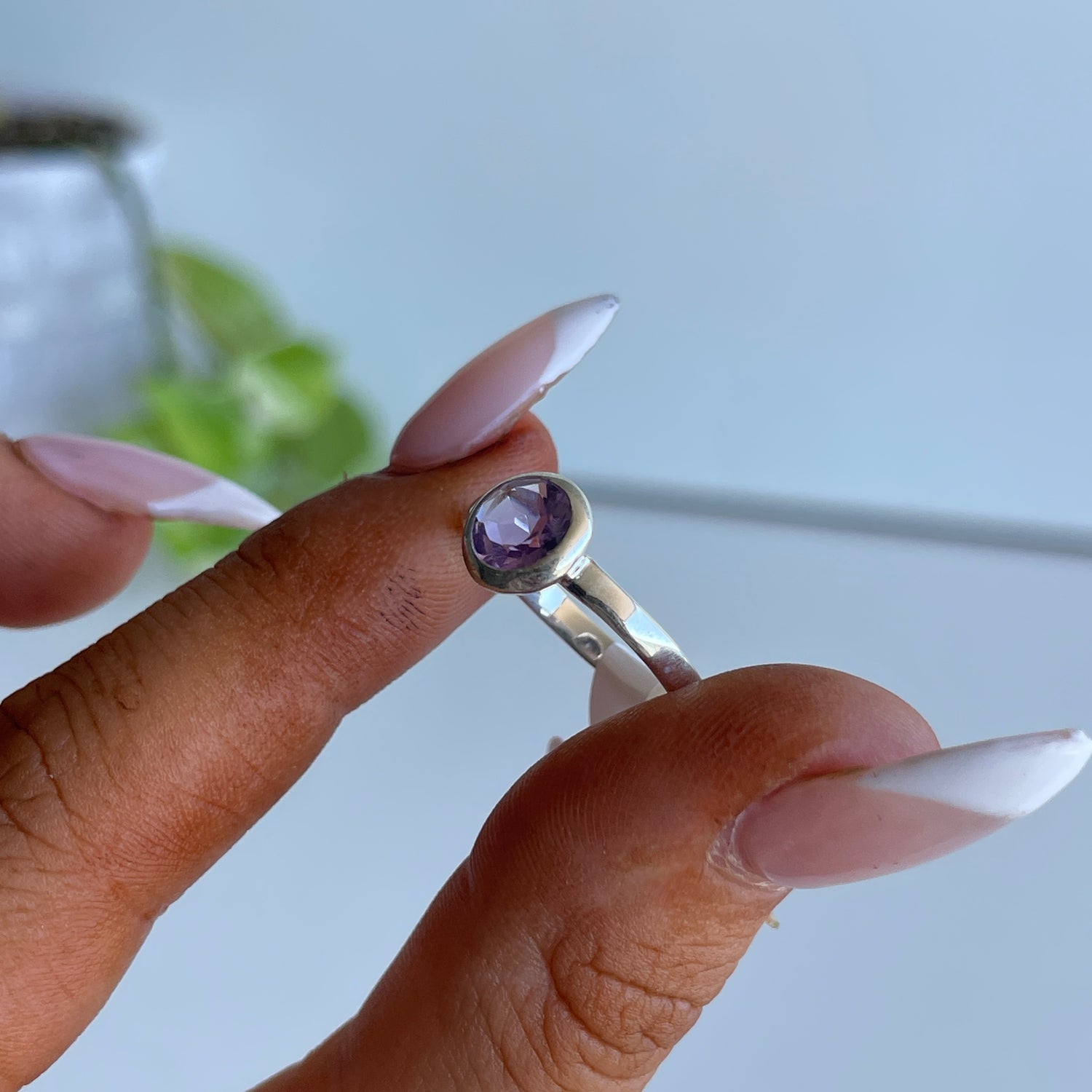 Amethyst Round Ring R4861