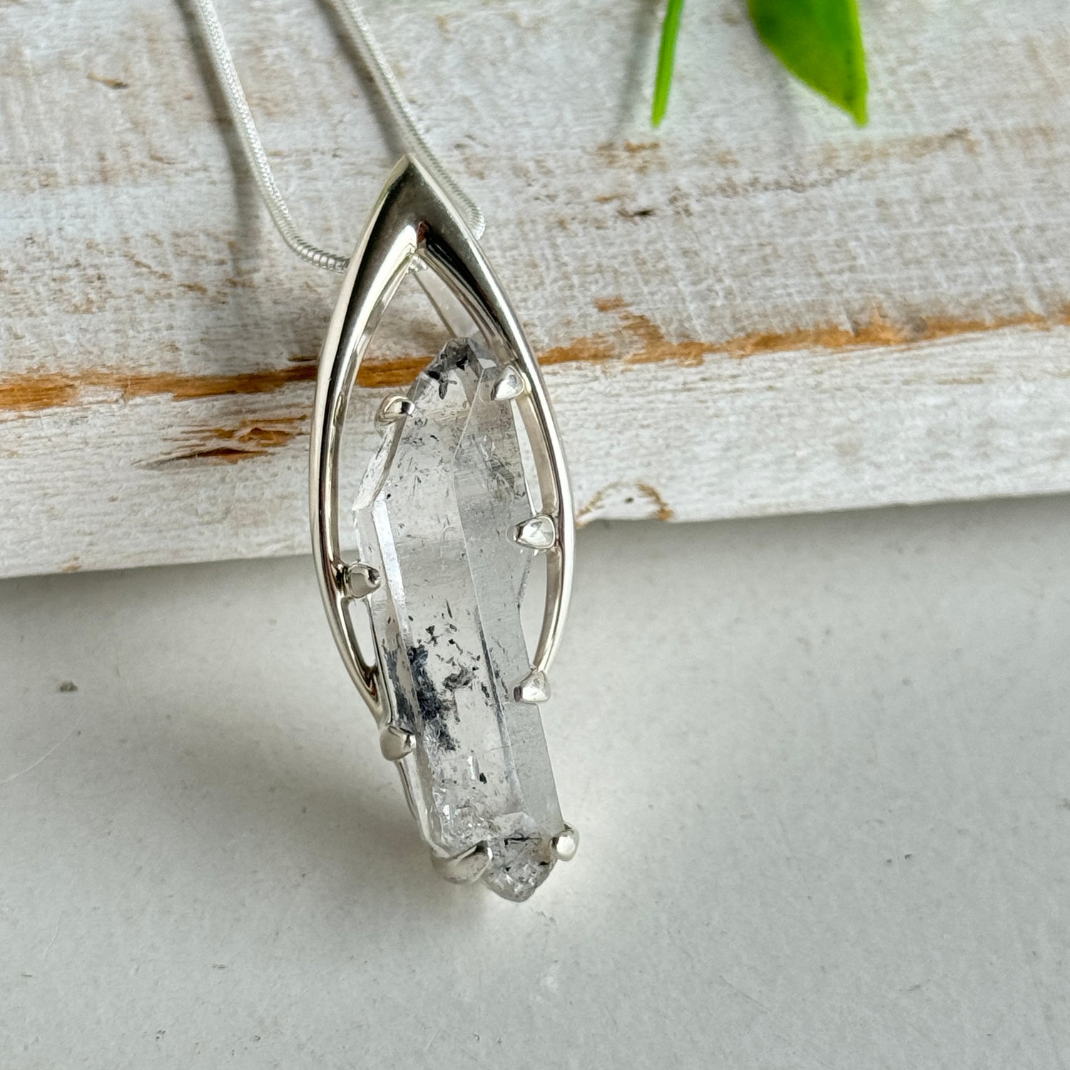 Tibetan Quartz Point Pendant 001