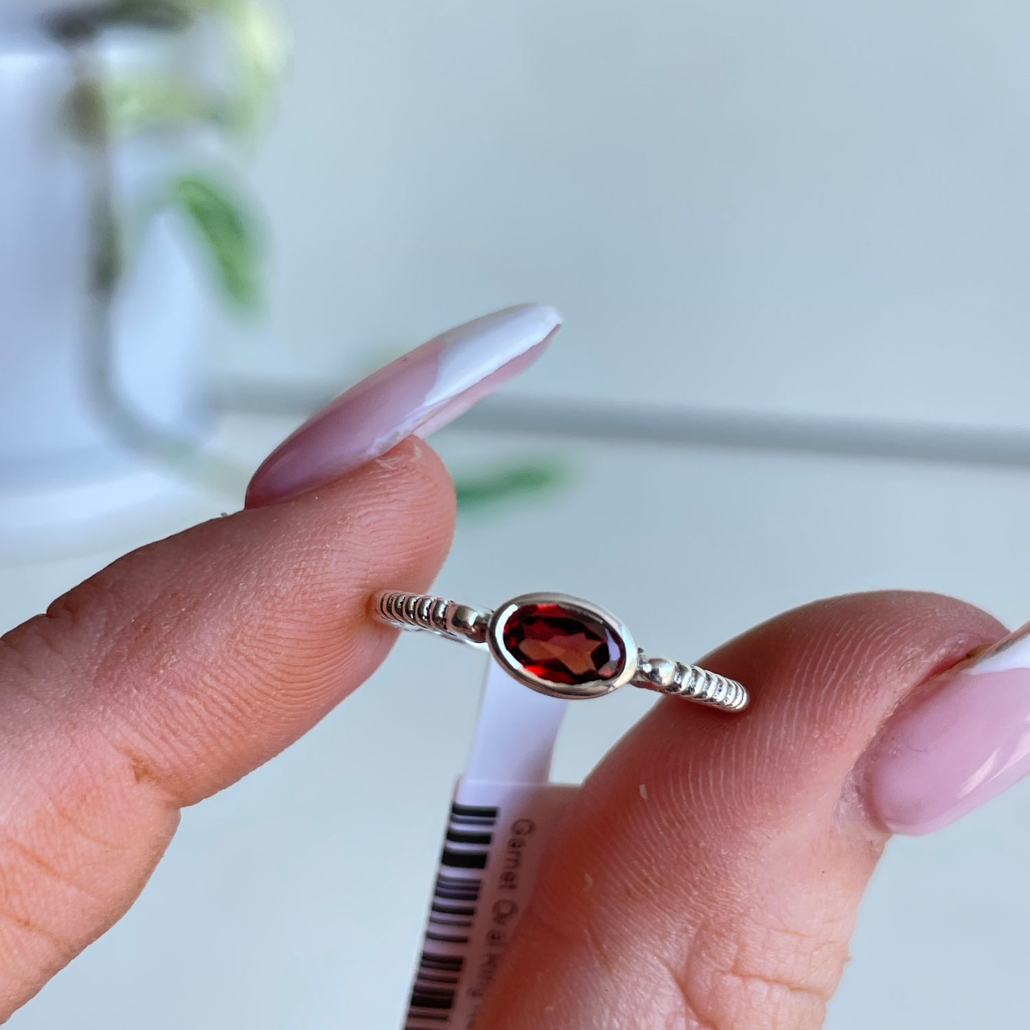 Garnet Oval Ring R4951