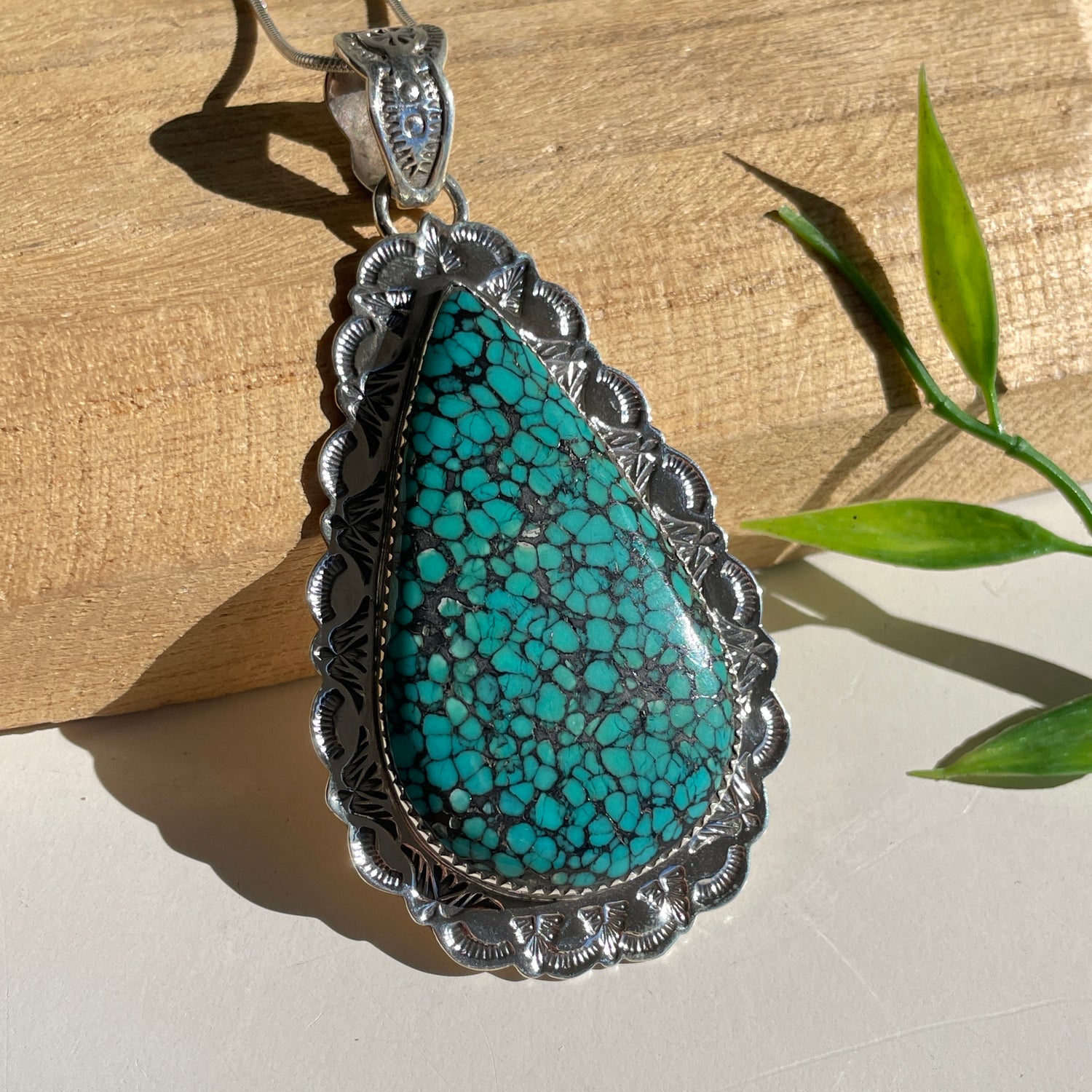Turquoise Teardrop Pendant