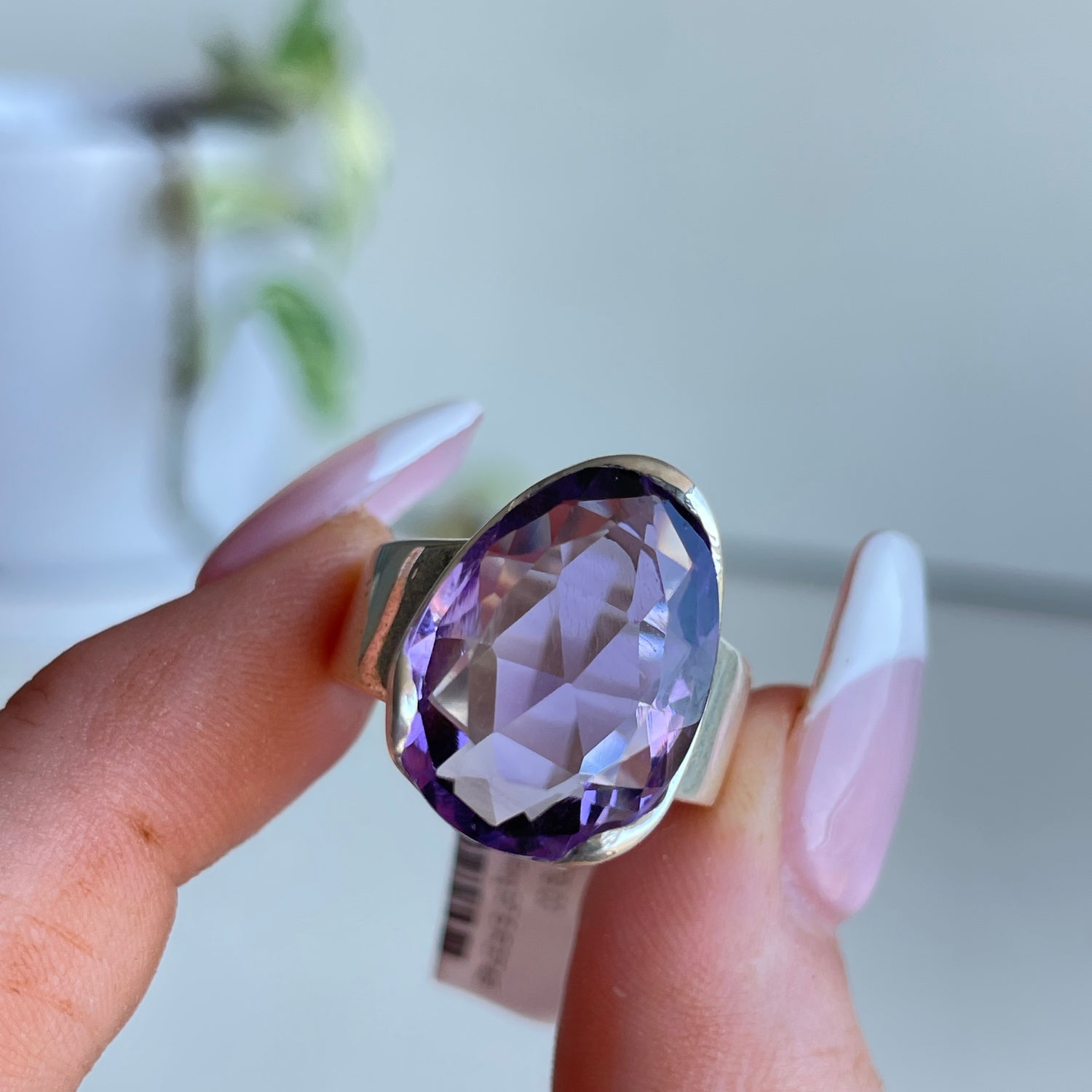 Amethyst Oval Ring Sz7.5 R3748