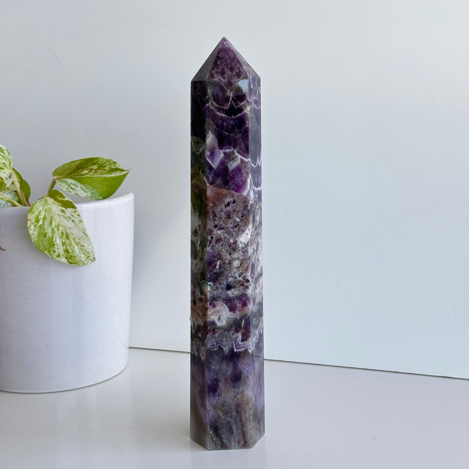 Chevron Amethyst Generator 25.8cm