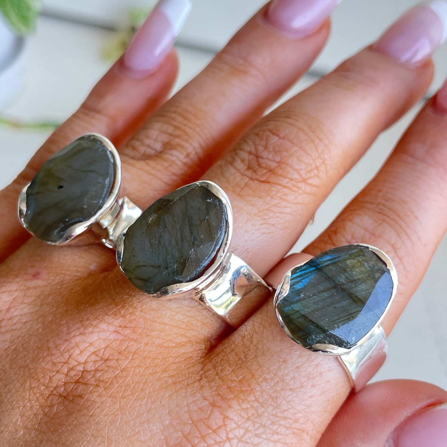 Labradorite Oval Ring R3748