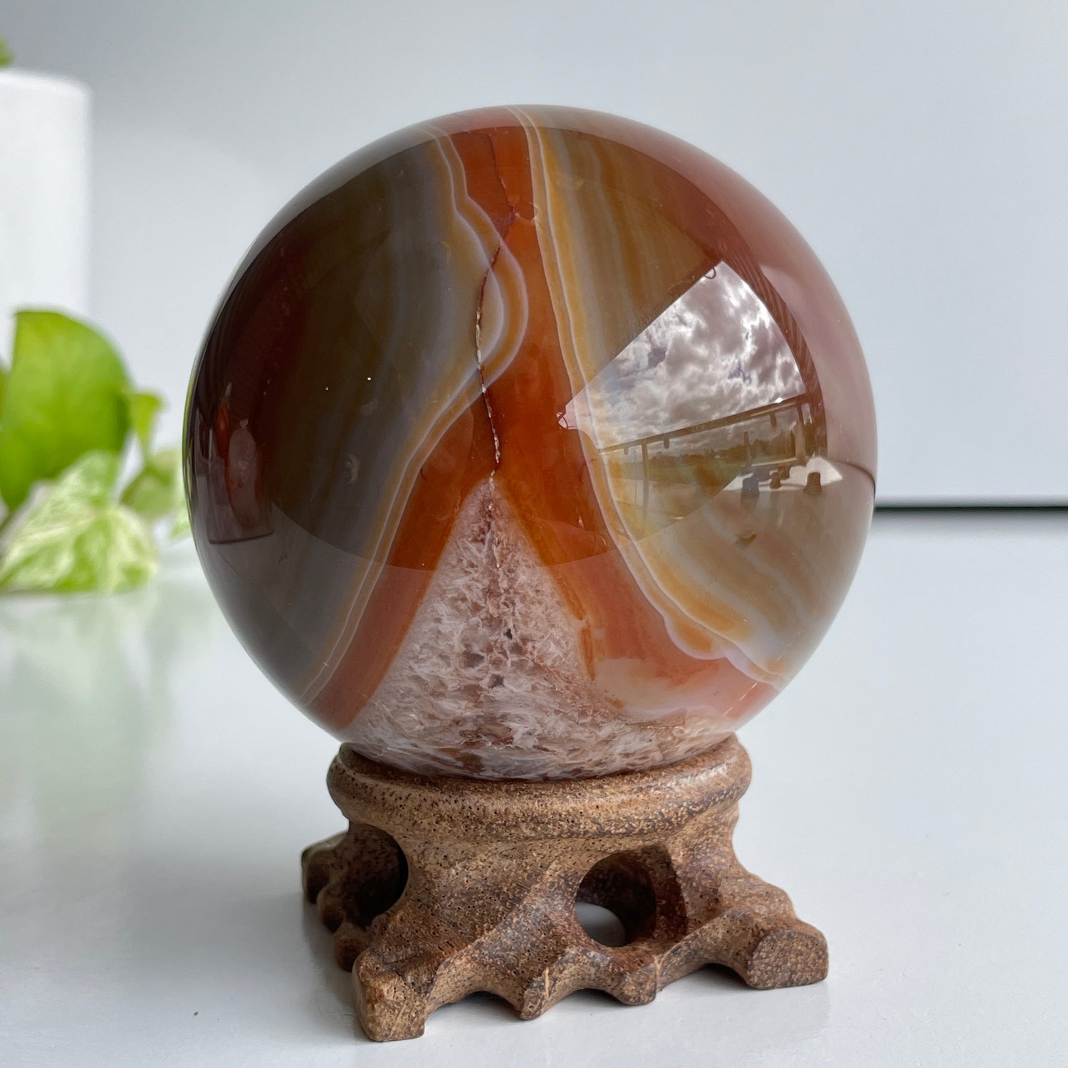Carnelian Sphere 8.5cm