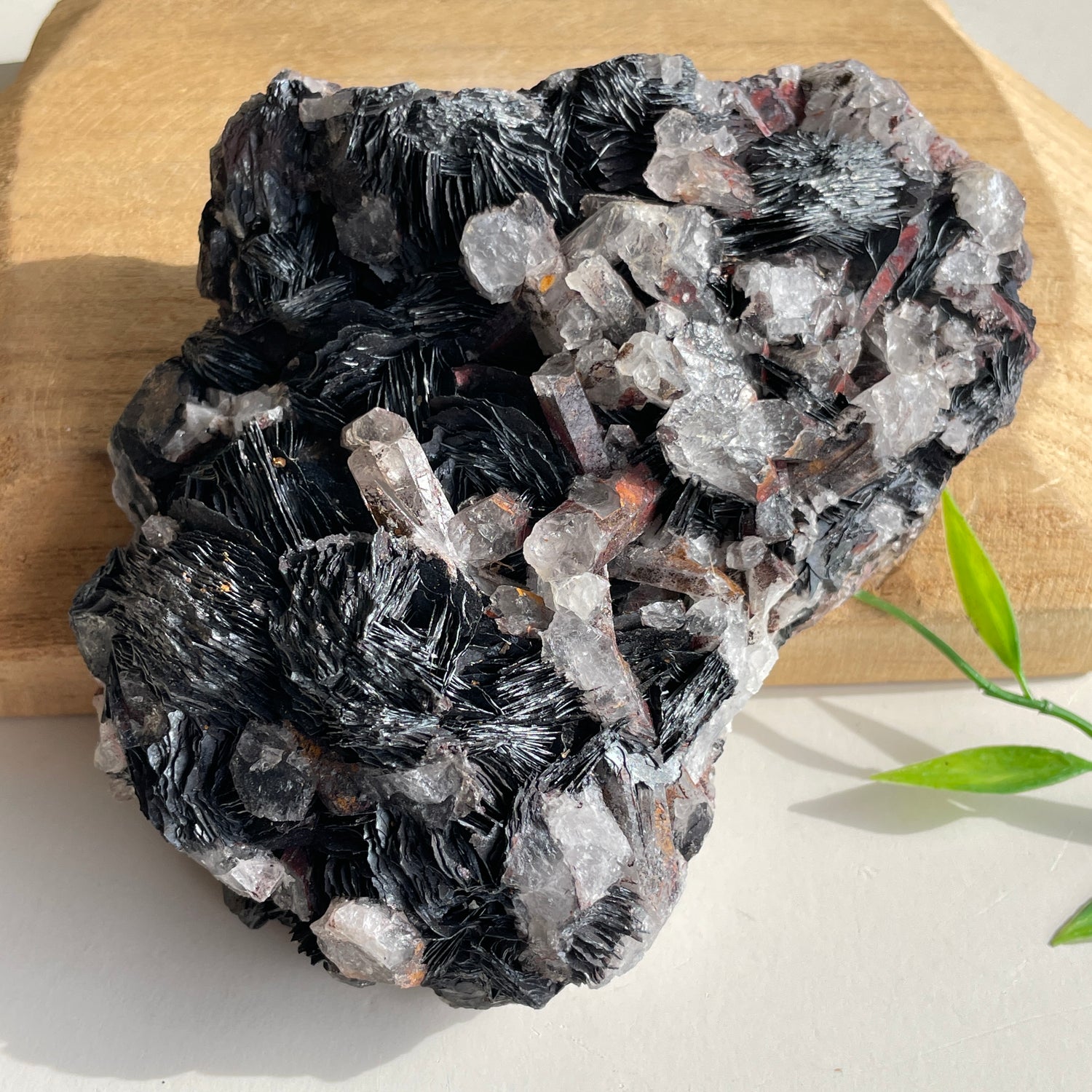 Specularite  Quartz Cluster 780g