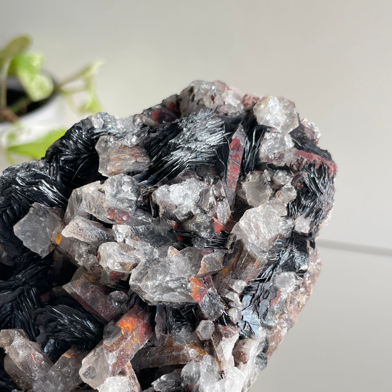 Specularite  Quartz Cluster 780g