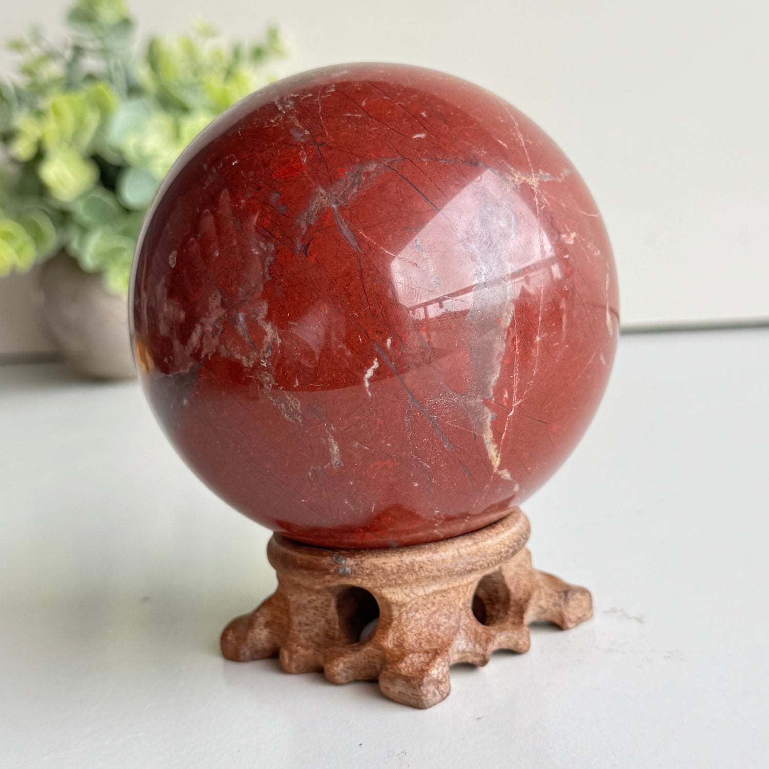 Petrified Wood / Jasper Sphere 9.5cm
