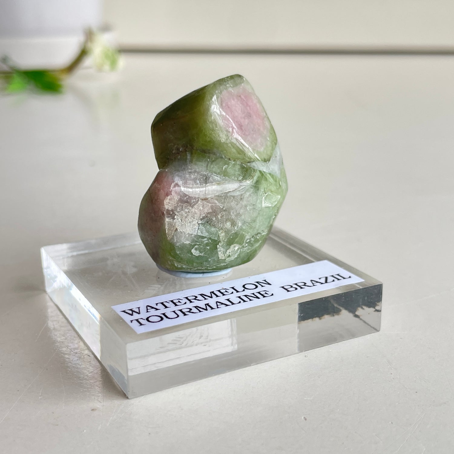 Watermelon Tourmaline Pce