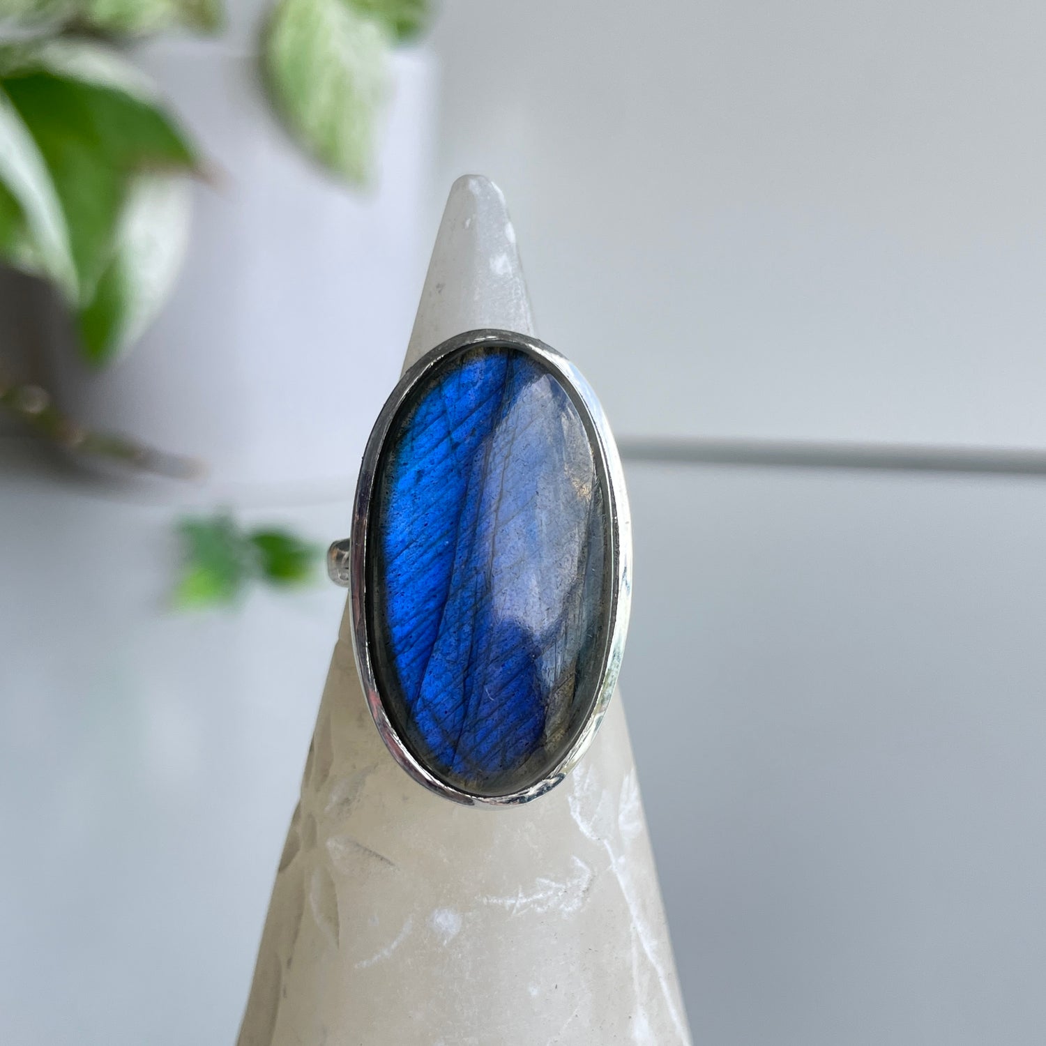 Labradorite Oval Ring Sz9.5