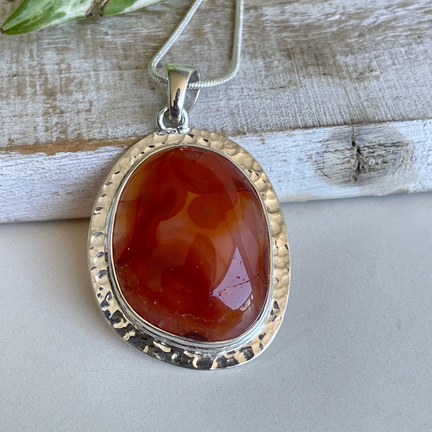 Carnelian Oval Pendant