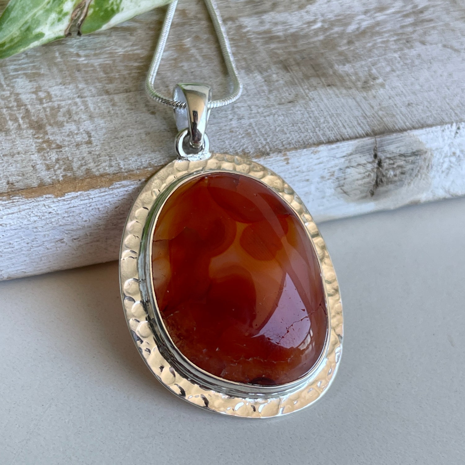 Carnelian Oval Pendant