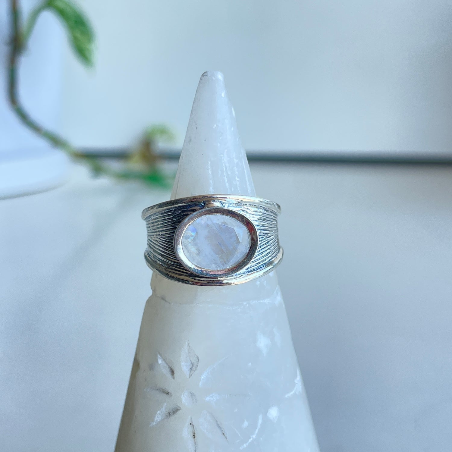 Moonstone Oval Ring