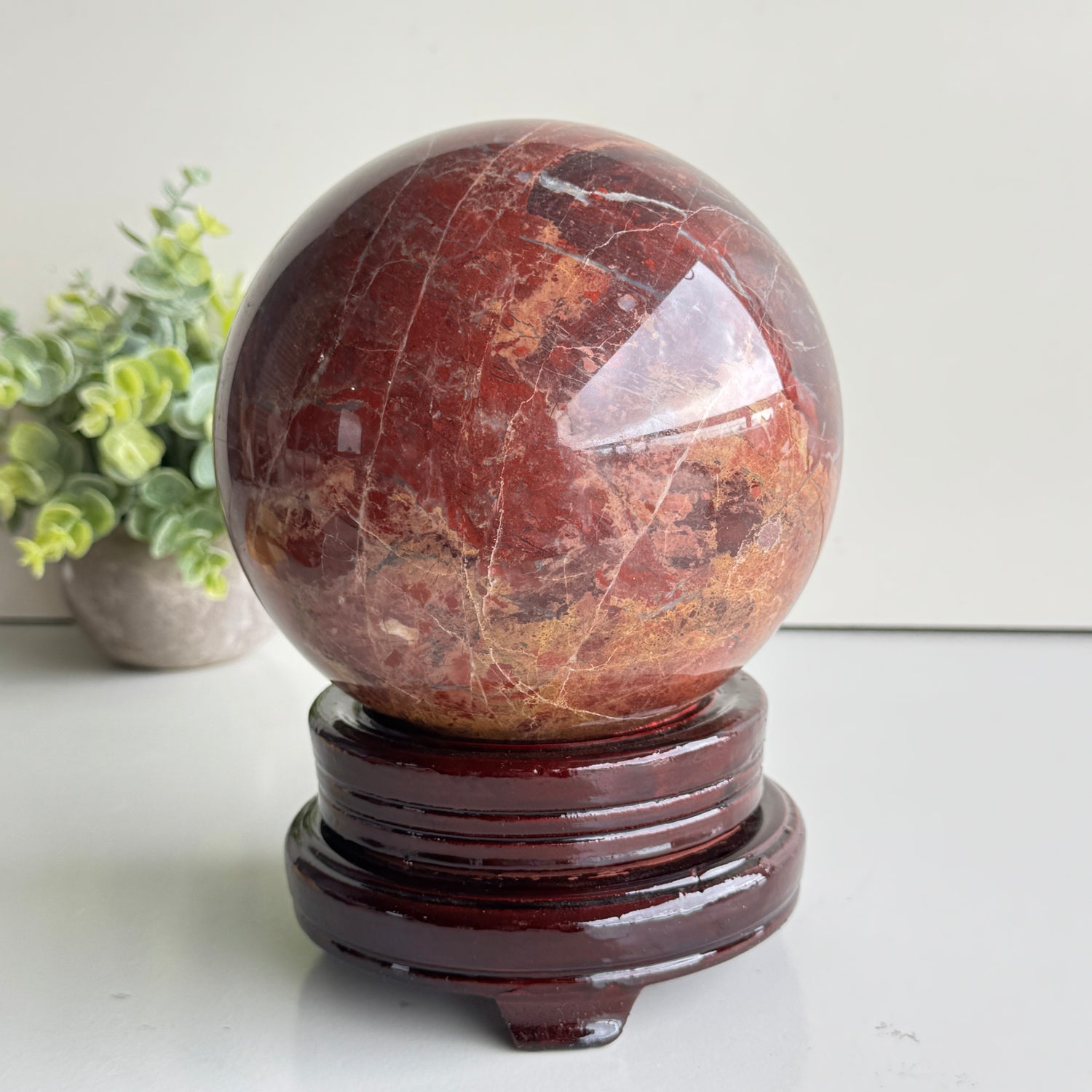 Petrified Wood / Jasper Sphere 15.4cm