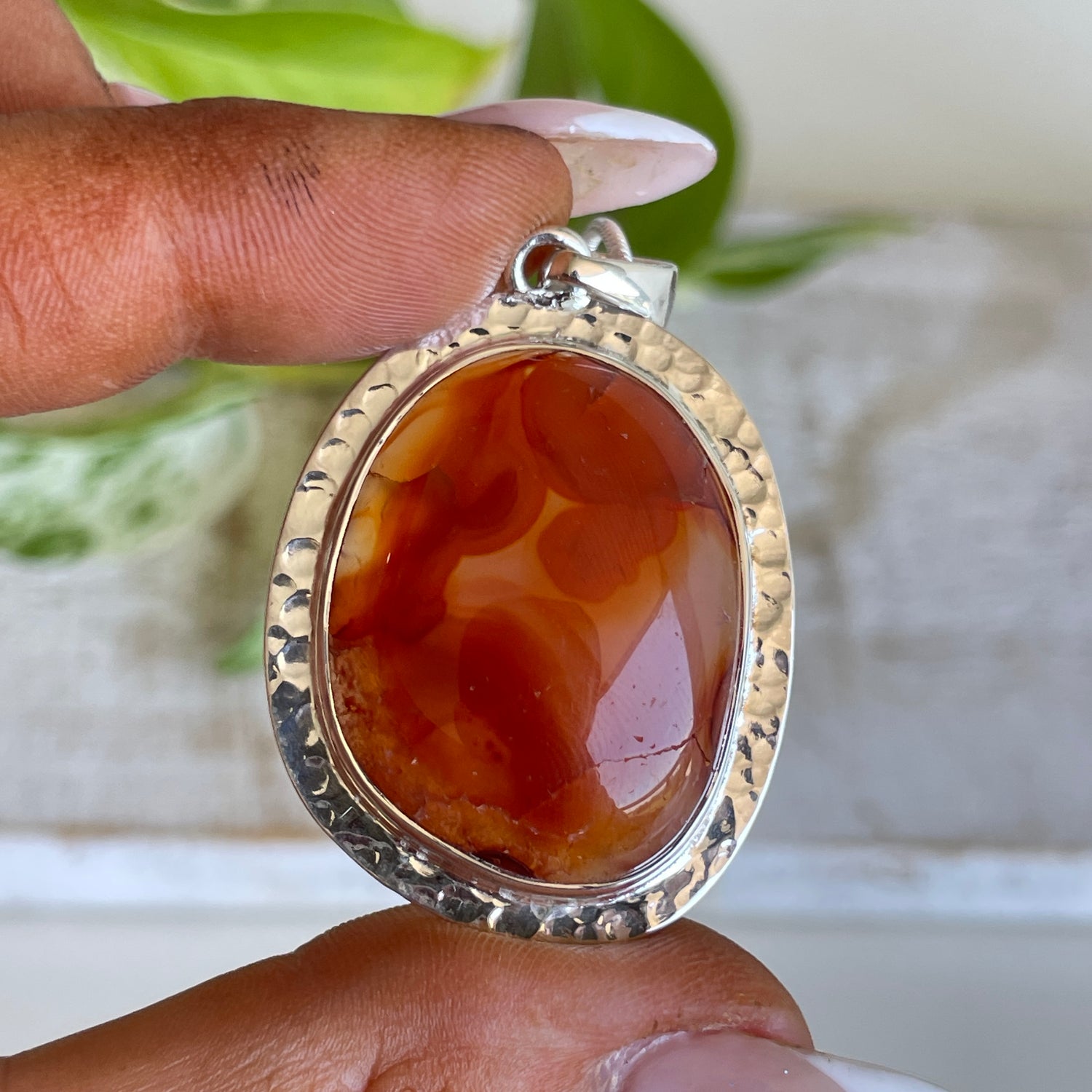 Carnelian Oval Pendant