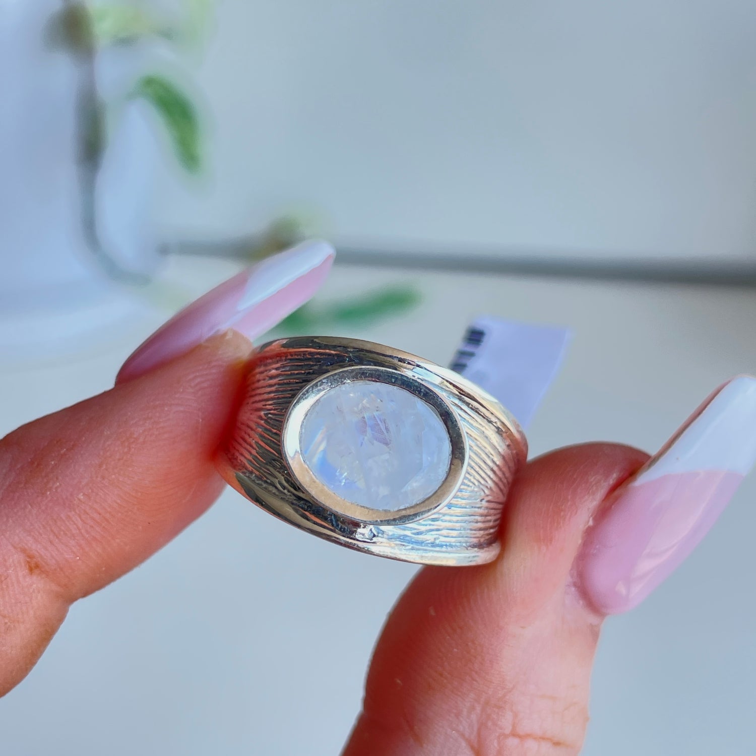 Moonstone Oval Ring