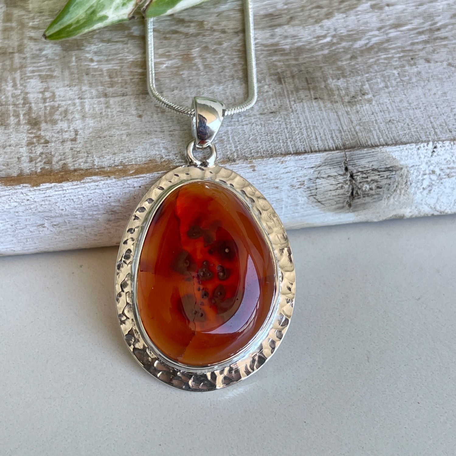 Carnelian Oval Pendant