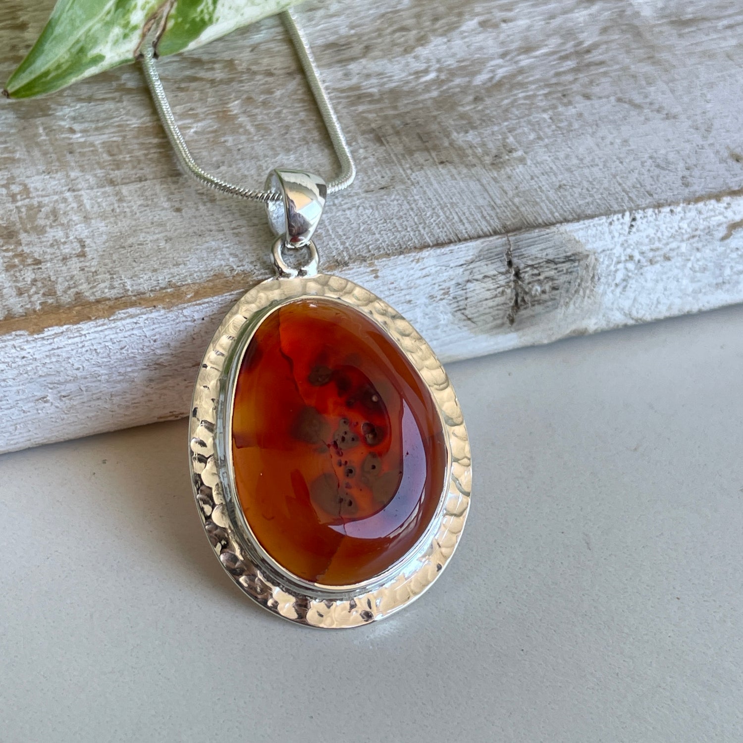 Carnelian Oval Pendant