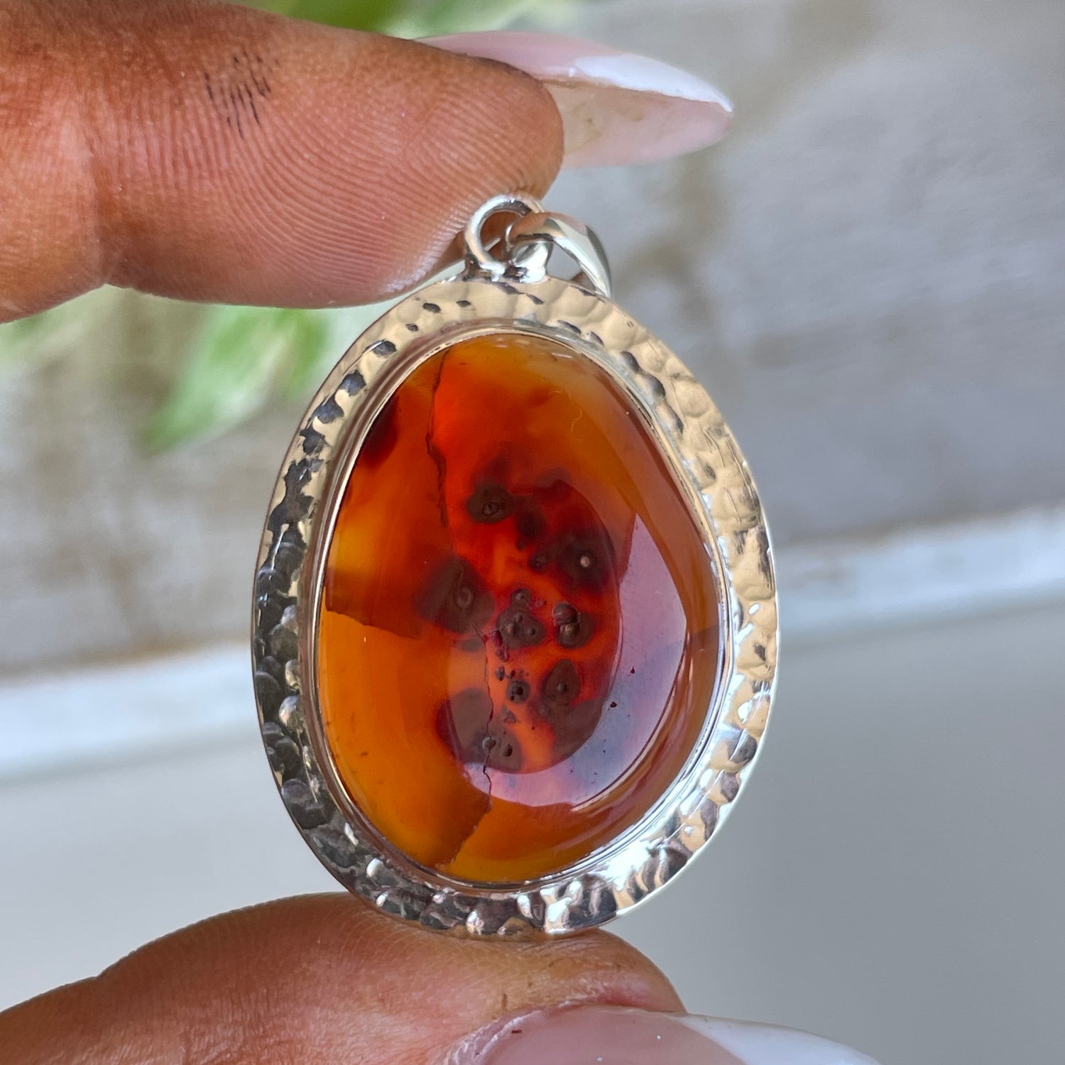 Carnelian Oval Pendant