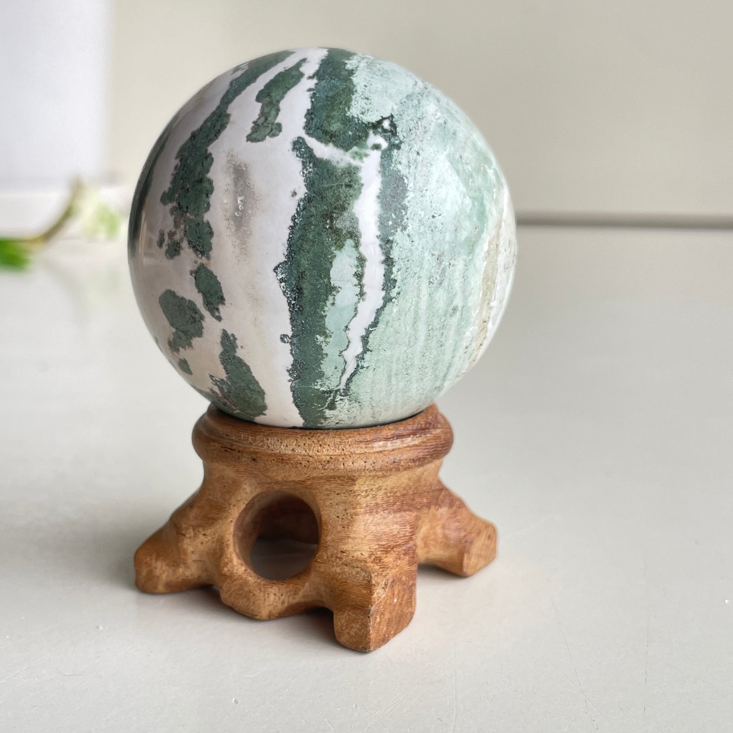Green Sardonyx Sphere 4.8cm