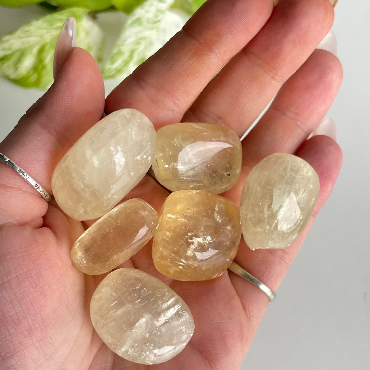Honey Calcite Tumbled