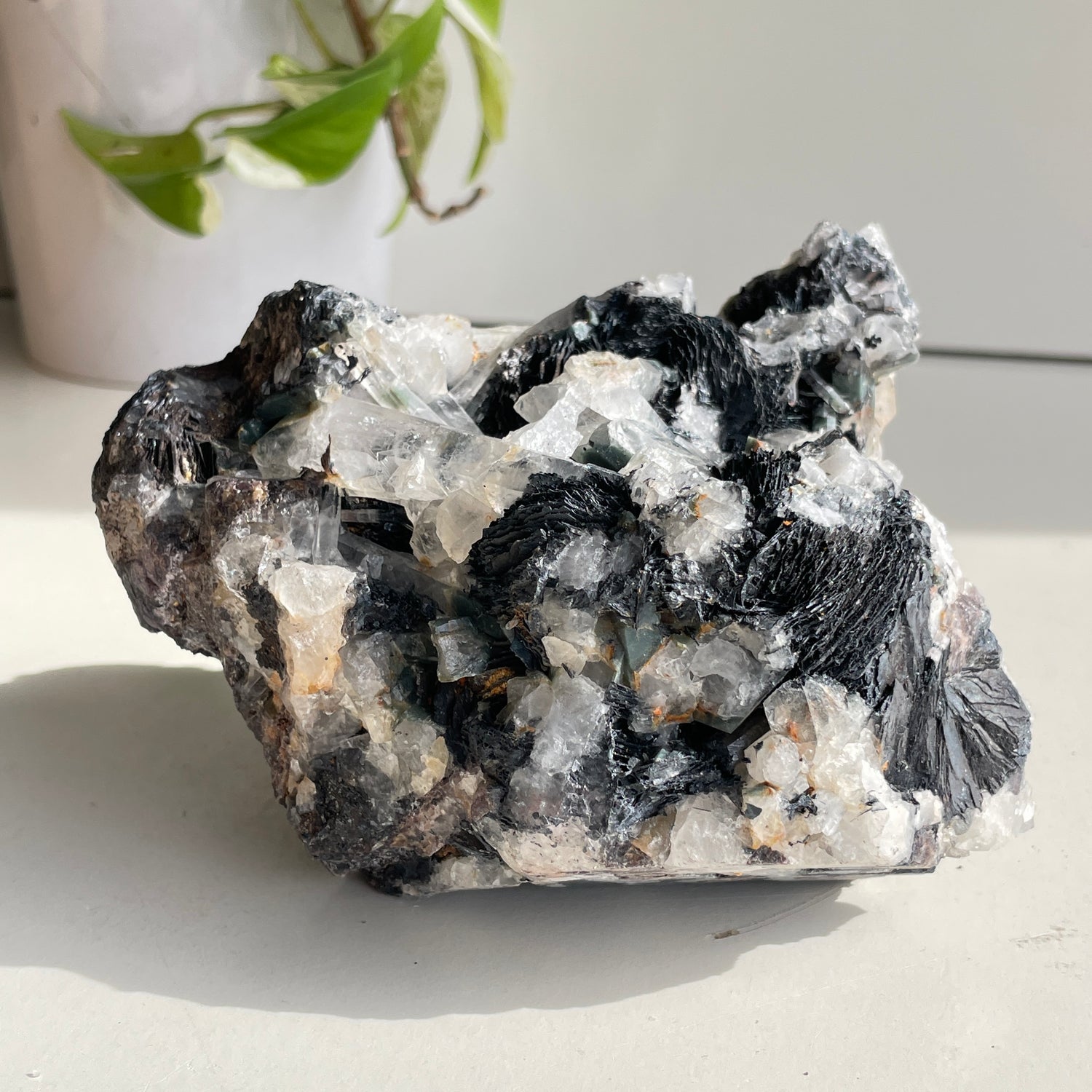 Specularite  Quartz Cluster 1.284kg