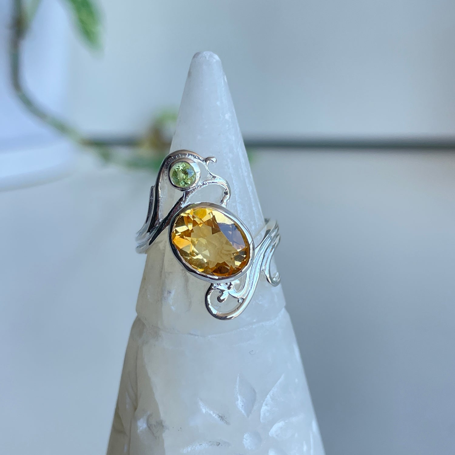 Citrine Oval Ring R3908
