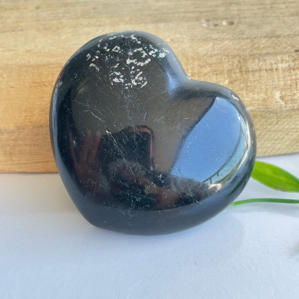Black Tourmaline Heart 5.9cm