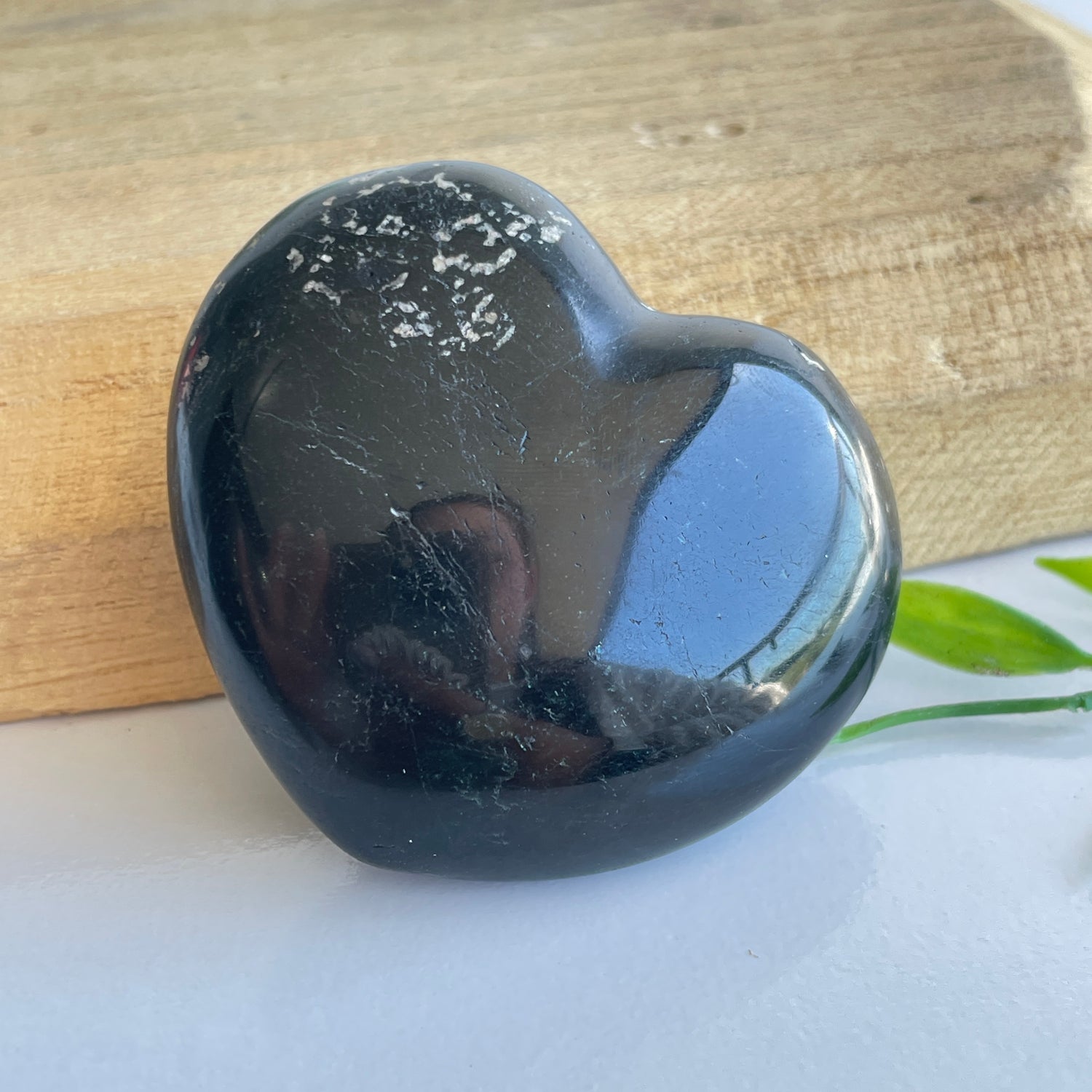 Black Tourmaline Heart 5.9cm