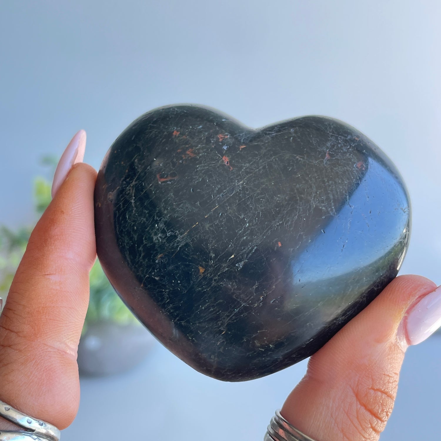 Black Tourmaline Heart 6.4cm