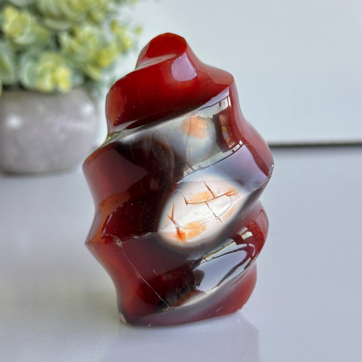 Carnelian Flame 8.9cm
