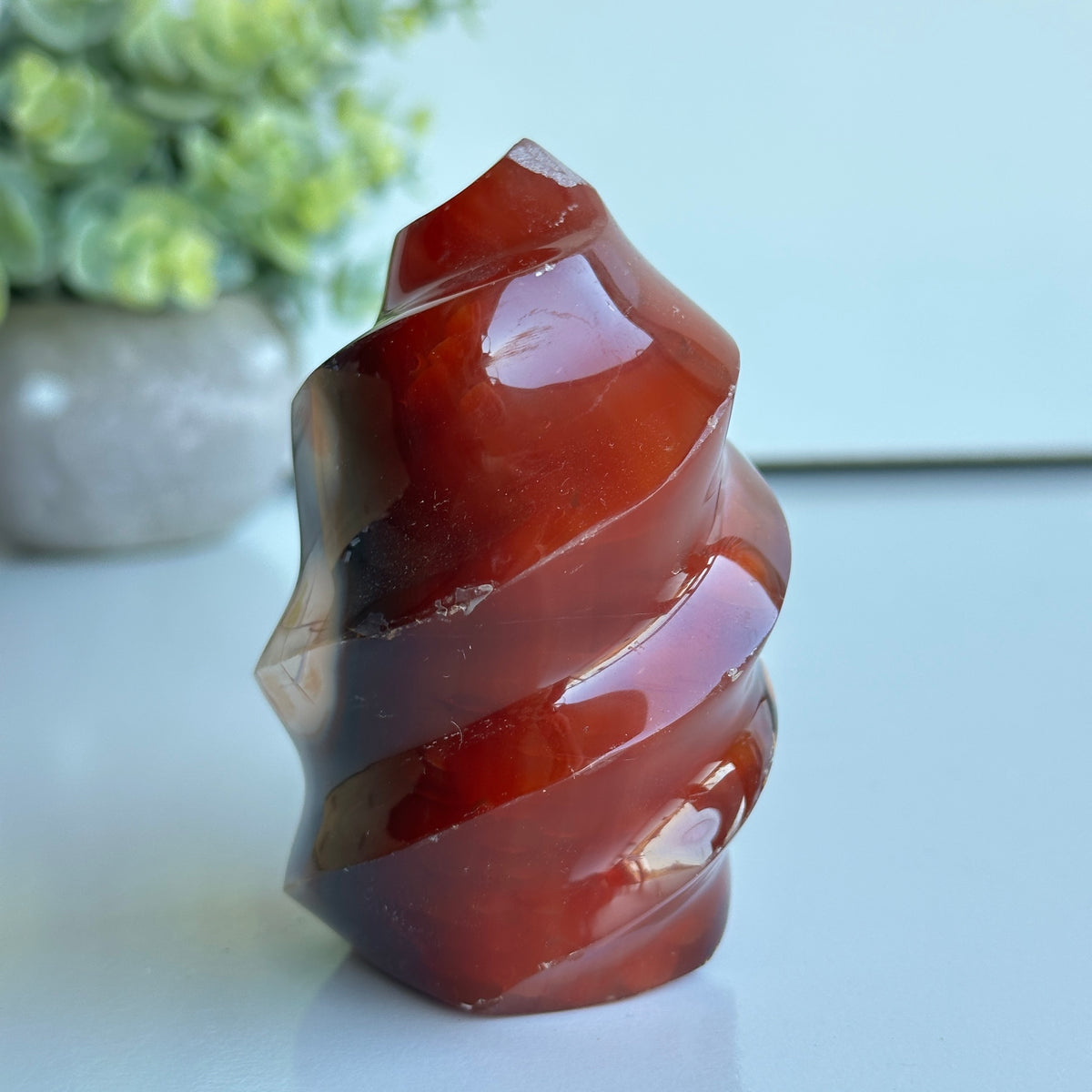 Carnelian Flame 8.9cm
