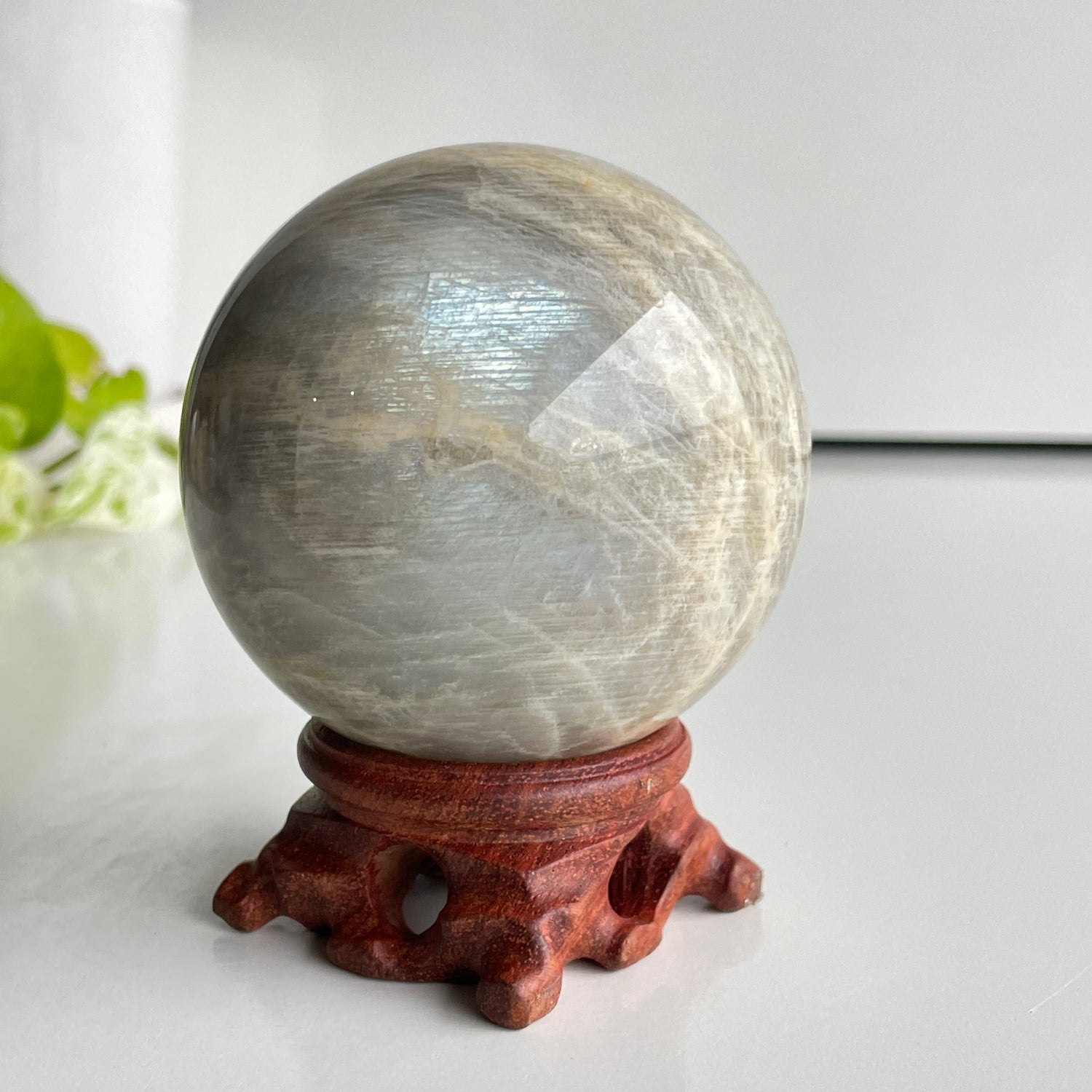 Moonstone Sphere 7.6cm