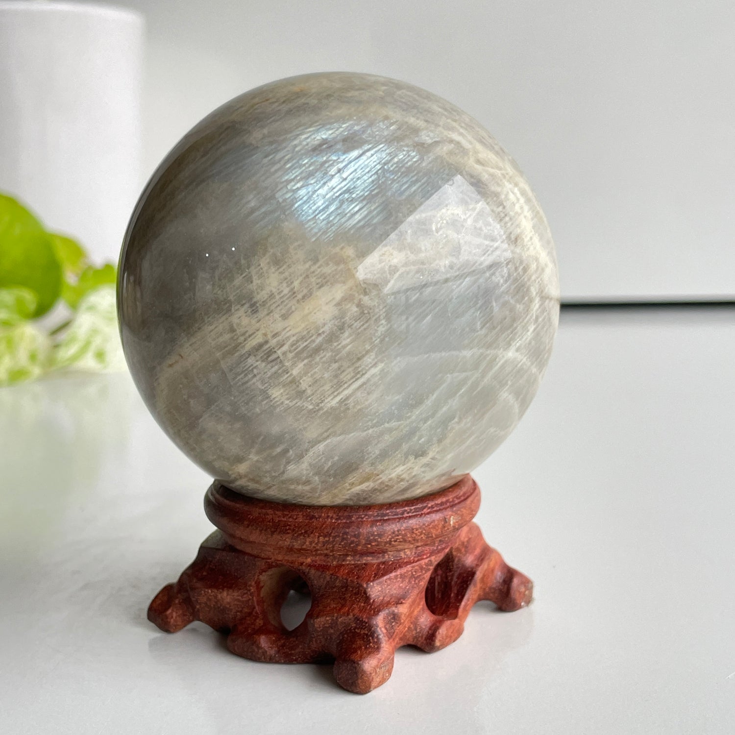 Moonstone Sphere 7.6cm
