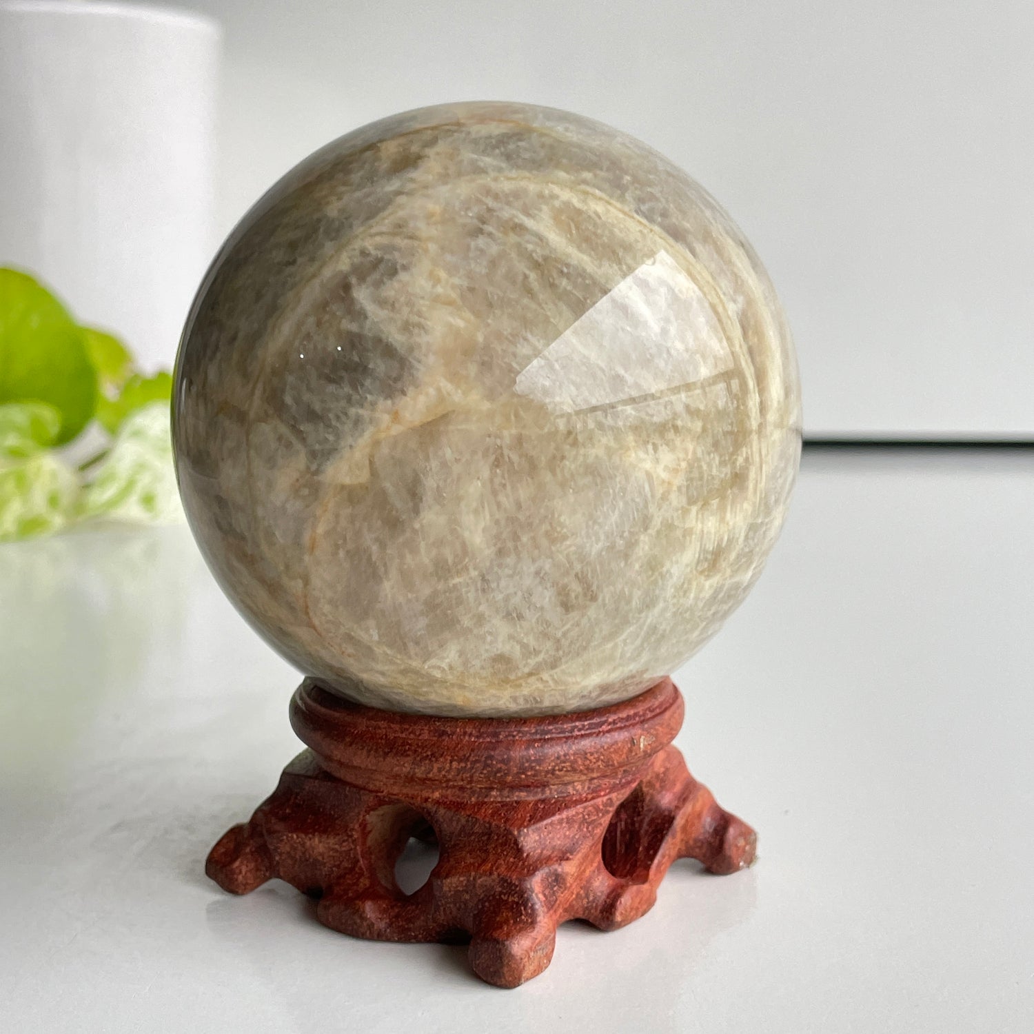 Moonstone Sphere 7.6cm