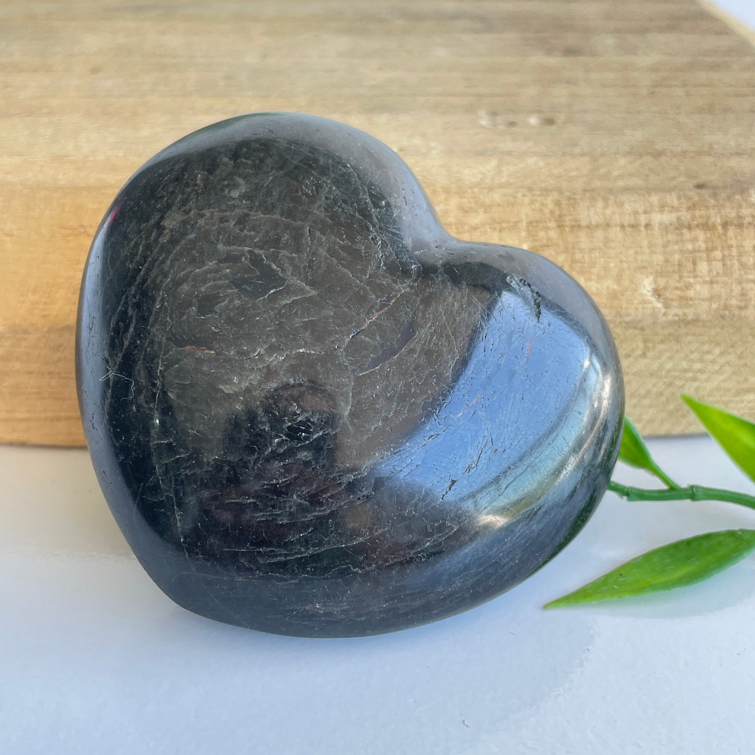 Black Tourmaline Heart 6.4cm