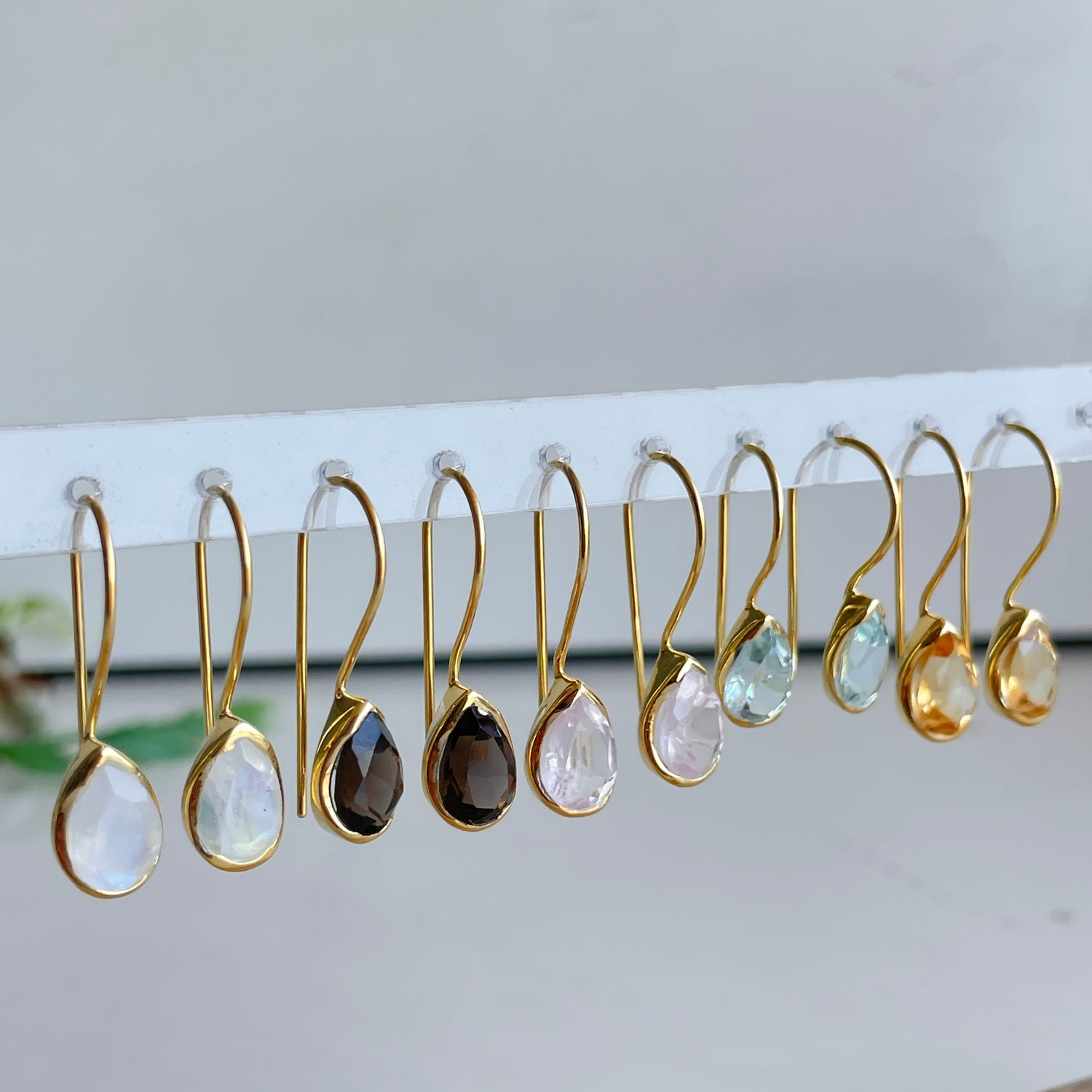 18k Gold Plated Teardrop Earrings