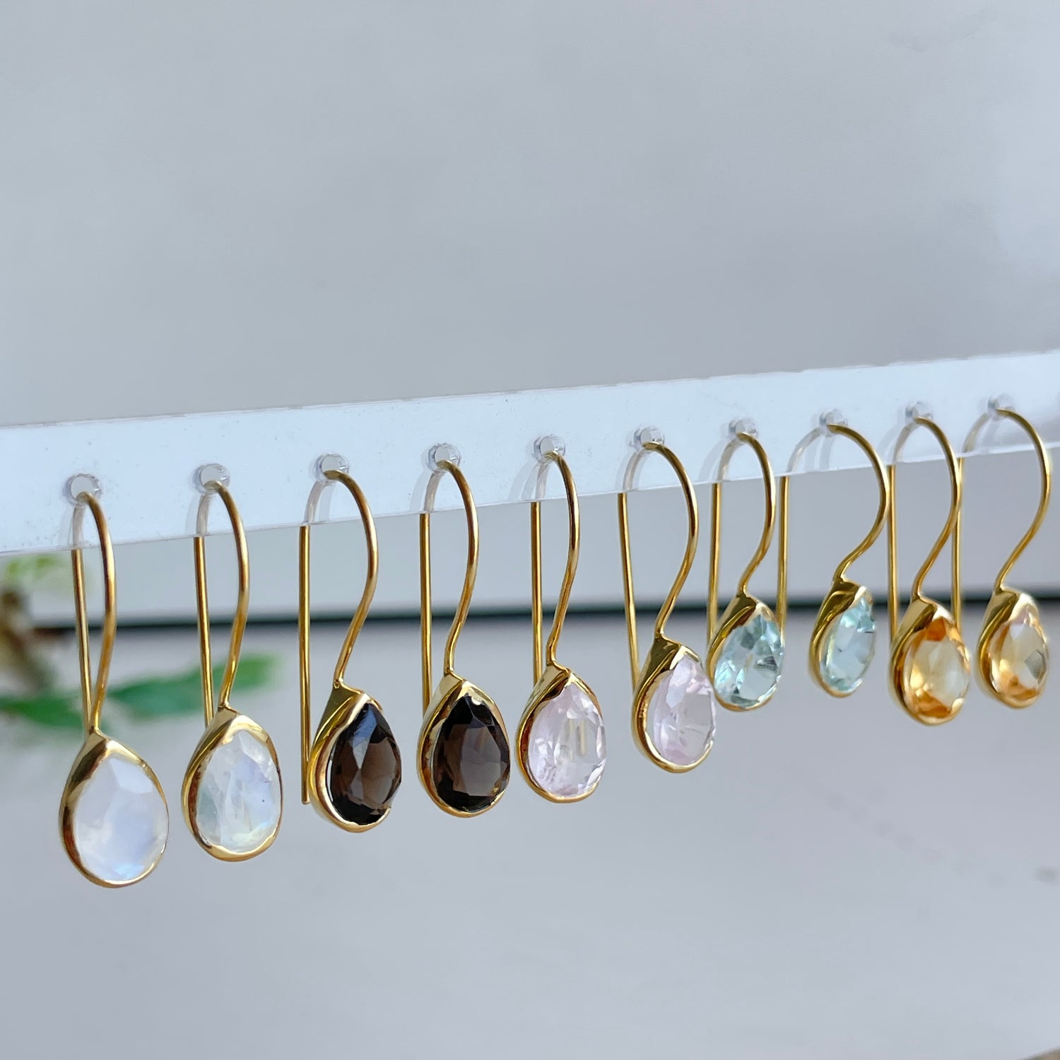 18k Gold Plated Teardrop Earrings