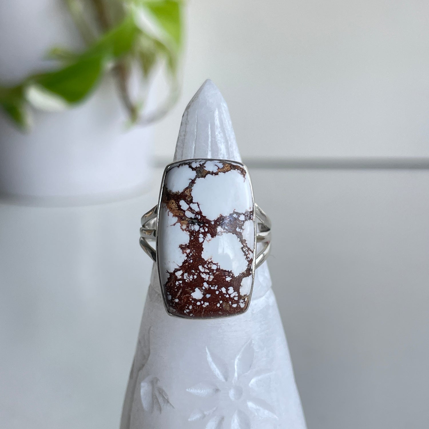 Wild Horse Rectangle Ring Sz9