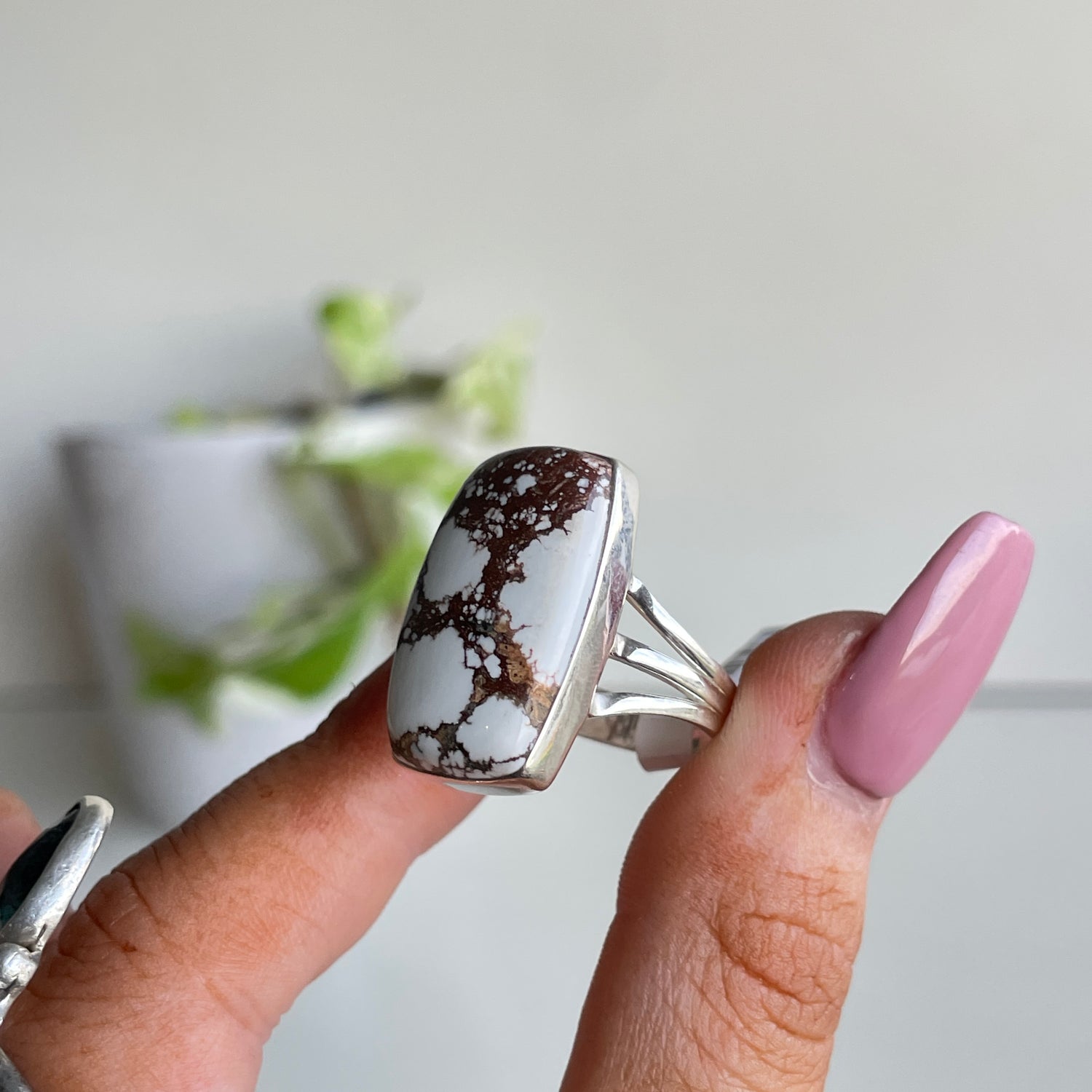 Wild Horse Rectangle Ring Sz9