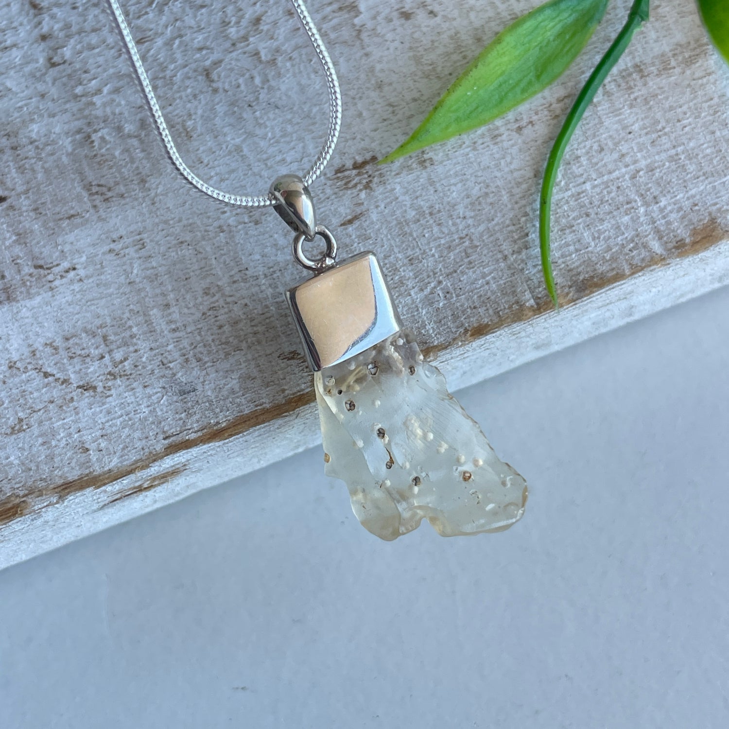 Libyan Desert Glass Pendant 009