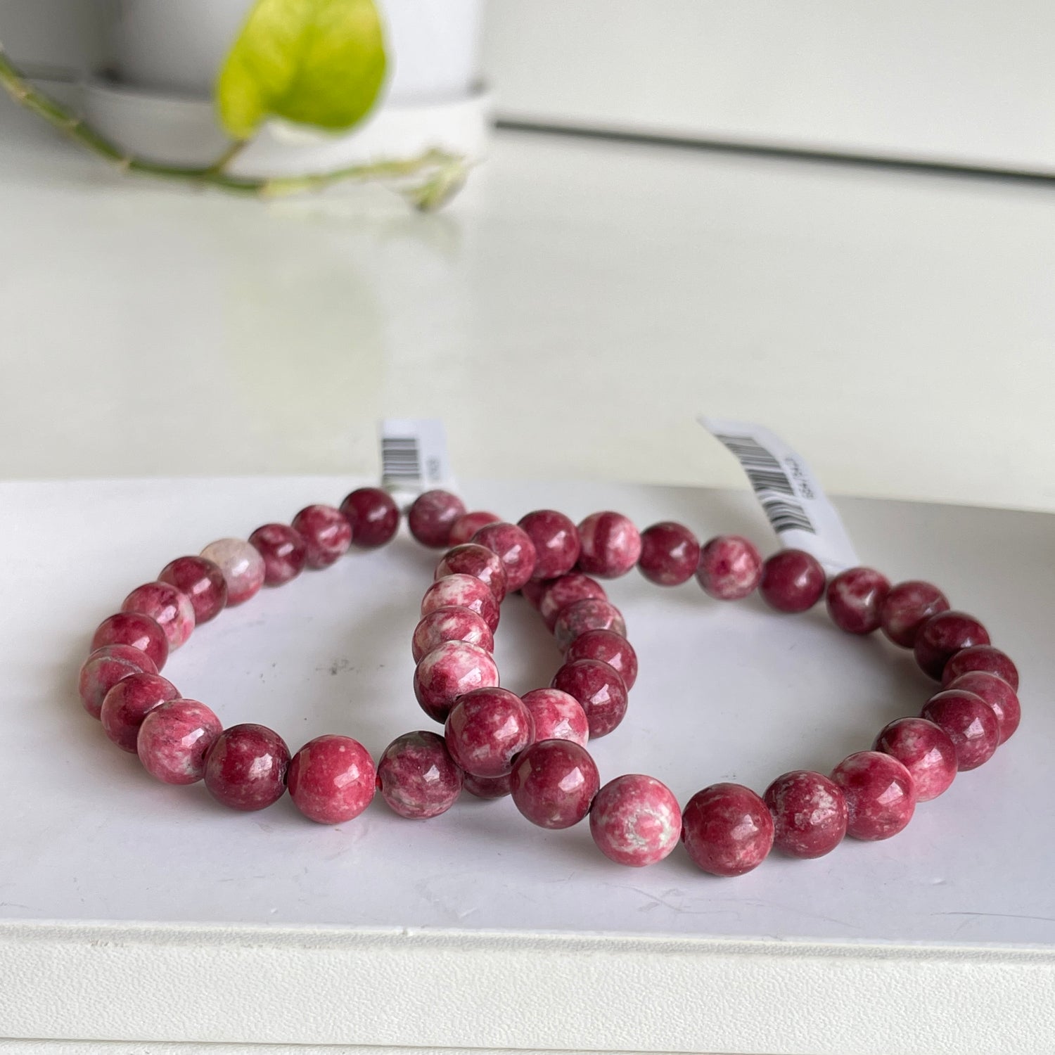 Thulite Beaded Bracelet