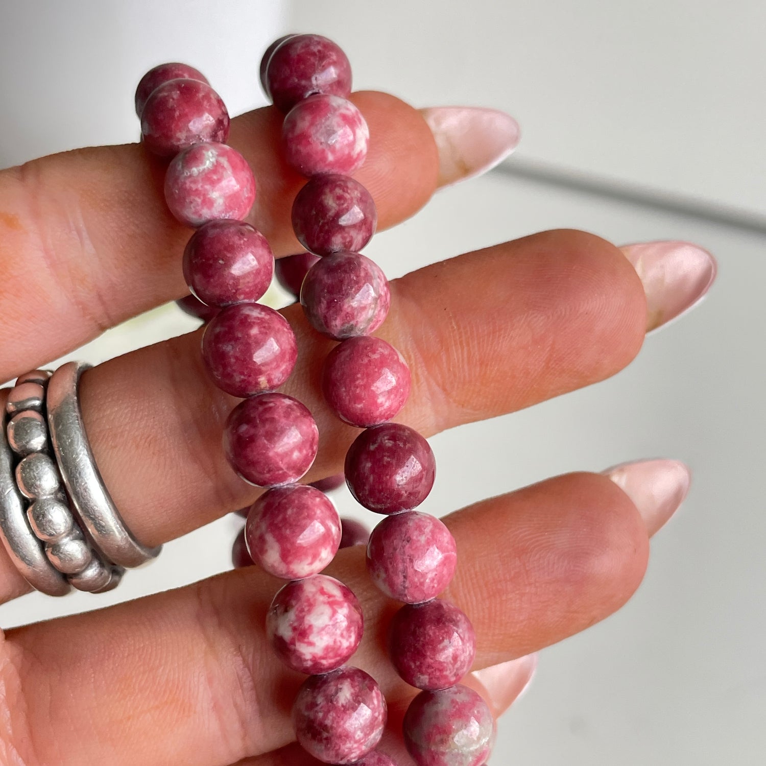 Thulite Beaded Bracelet