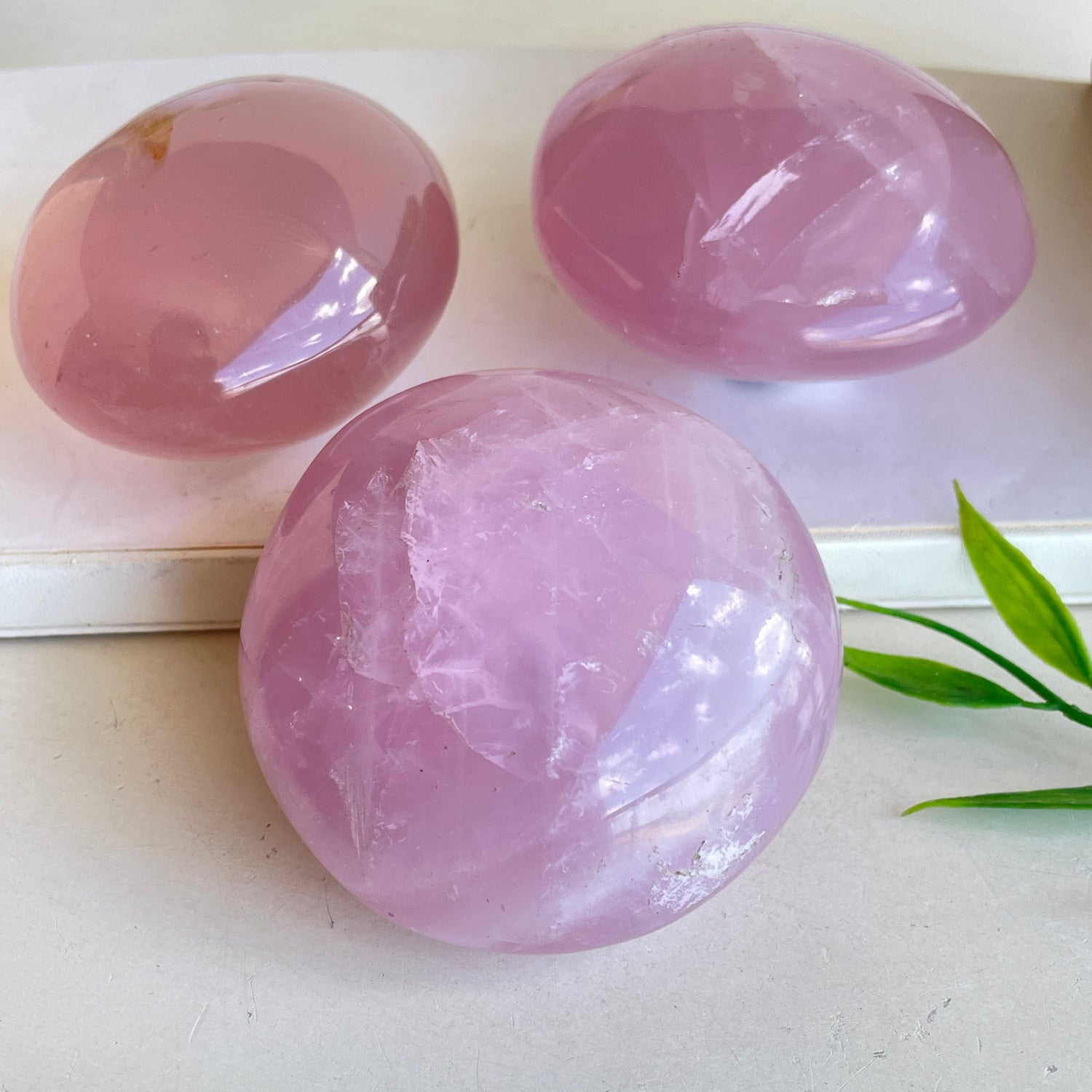 Rose Quartz Palmstone XL