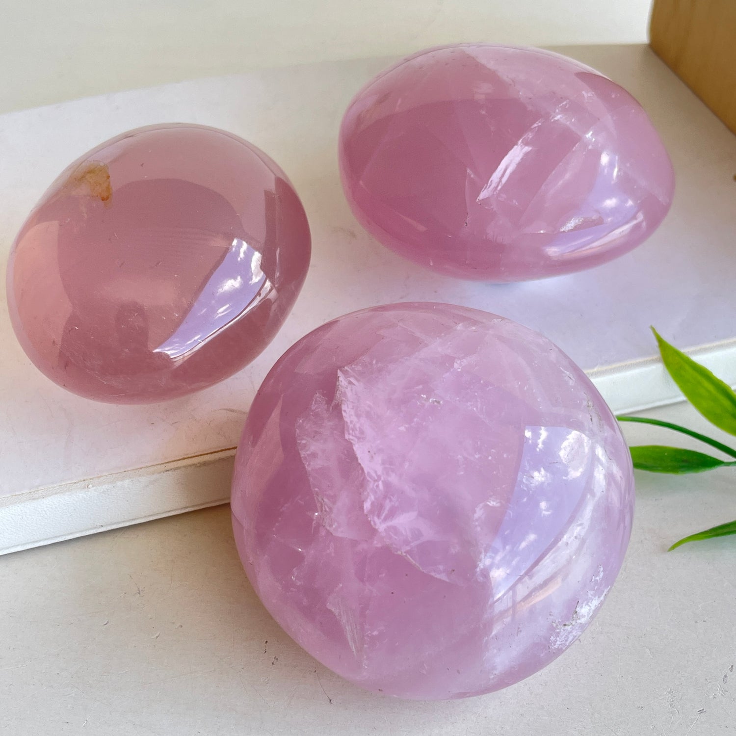 Rose Quartz Palmstone XL