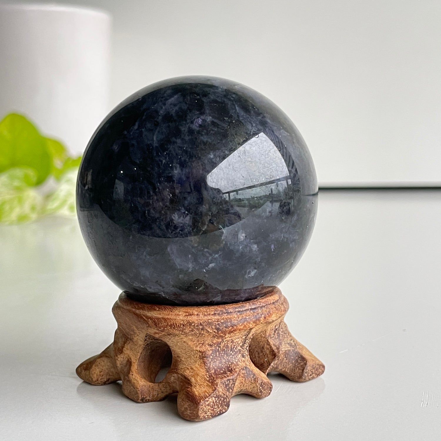 Iolite Sphere - High Quality 6cm