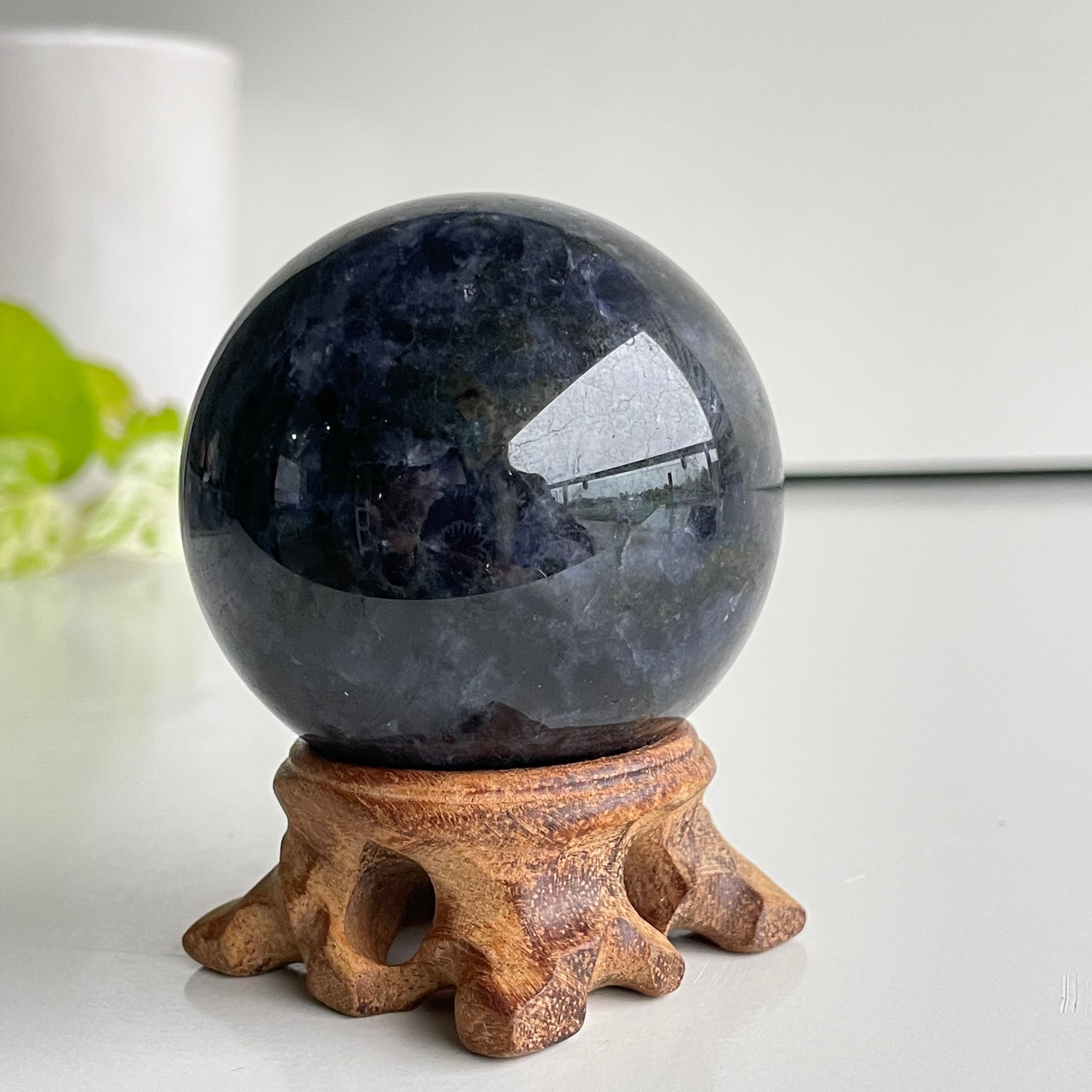 Iolite Sphere - High Quality 6cm
