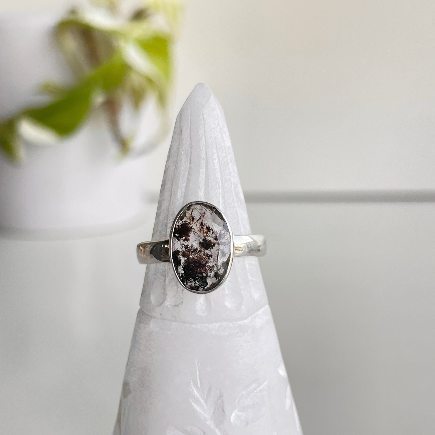 Cacoxenite Oval Ring Sz7.5